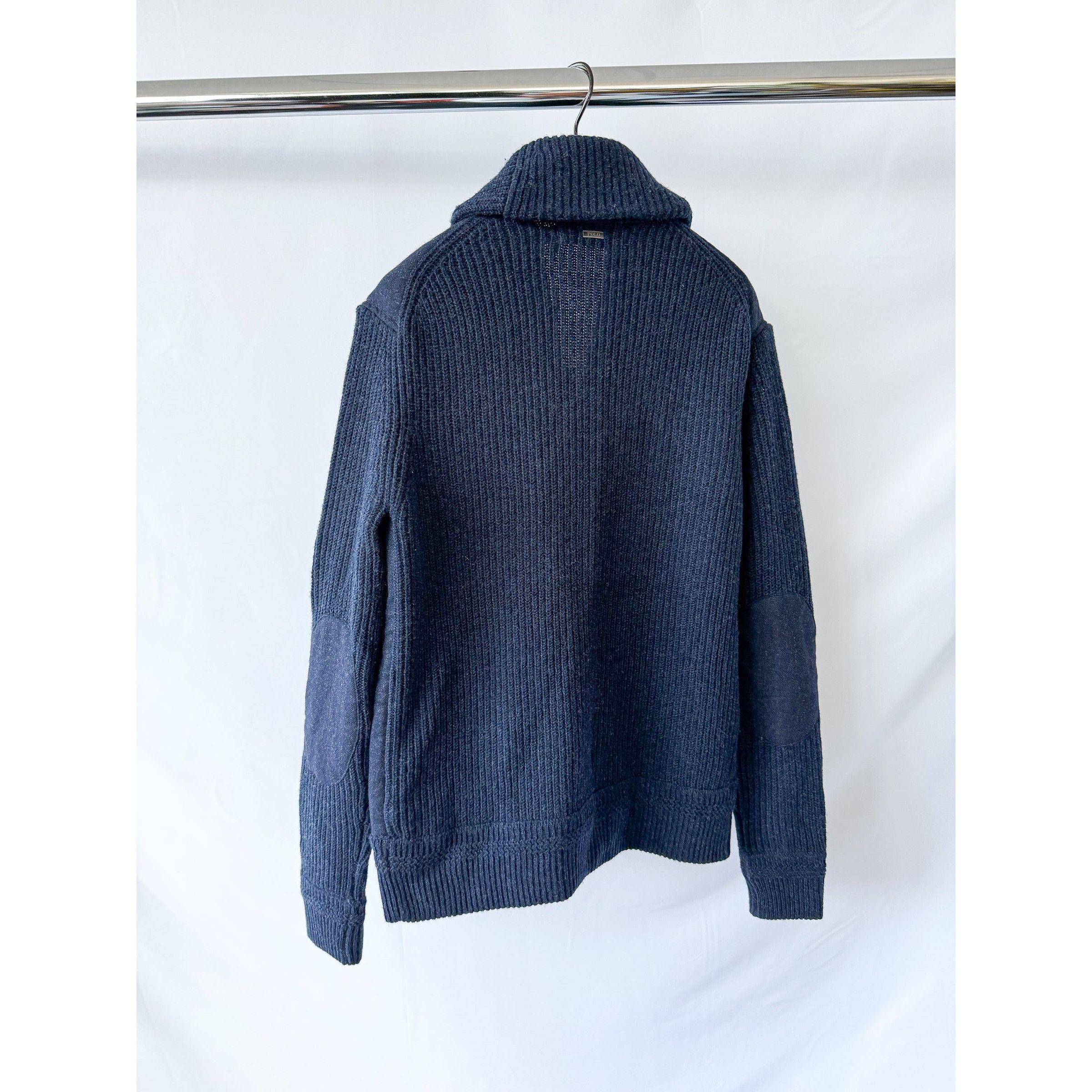 Polo Ralph Lauren Ralph Lauren Polo Shawl Navy Wool Cardigan Size US XS / EU 42 / 0 - 2 Thumbnail
