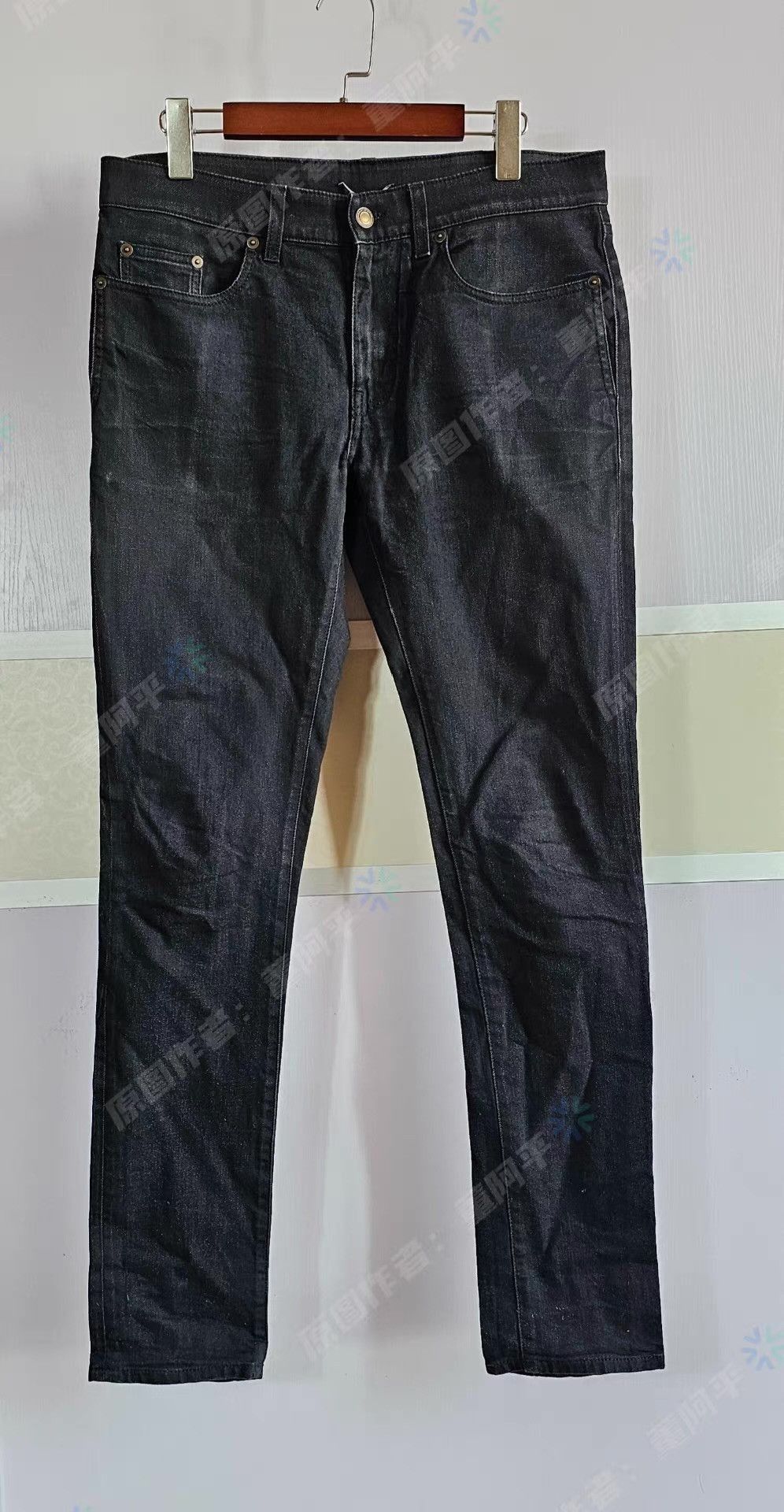 Saint Laurent Paris Black Denim Pants Size US 34 / EU 50 - 1 Thumbnail