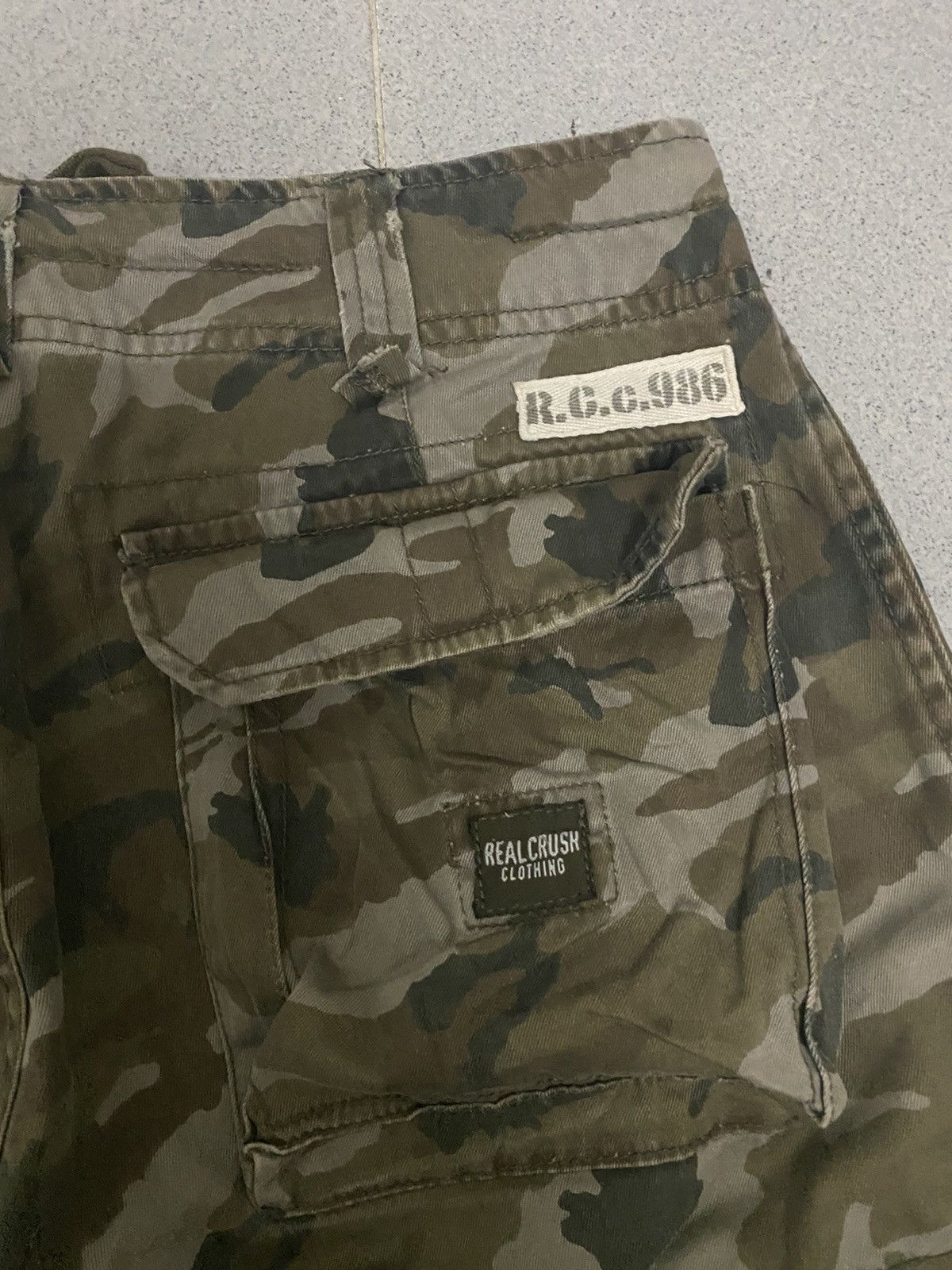 Japanese Brand × Vintage Vintage Real Crush Clothing Camo Cargopants Size US 32 / EU 48 - 9 Thumbnail