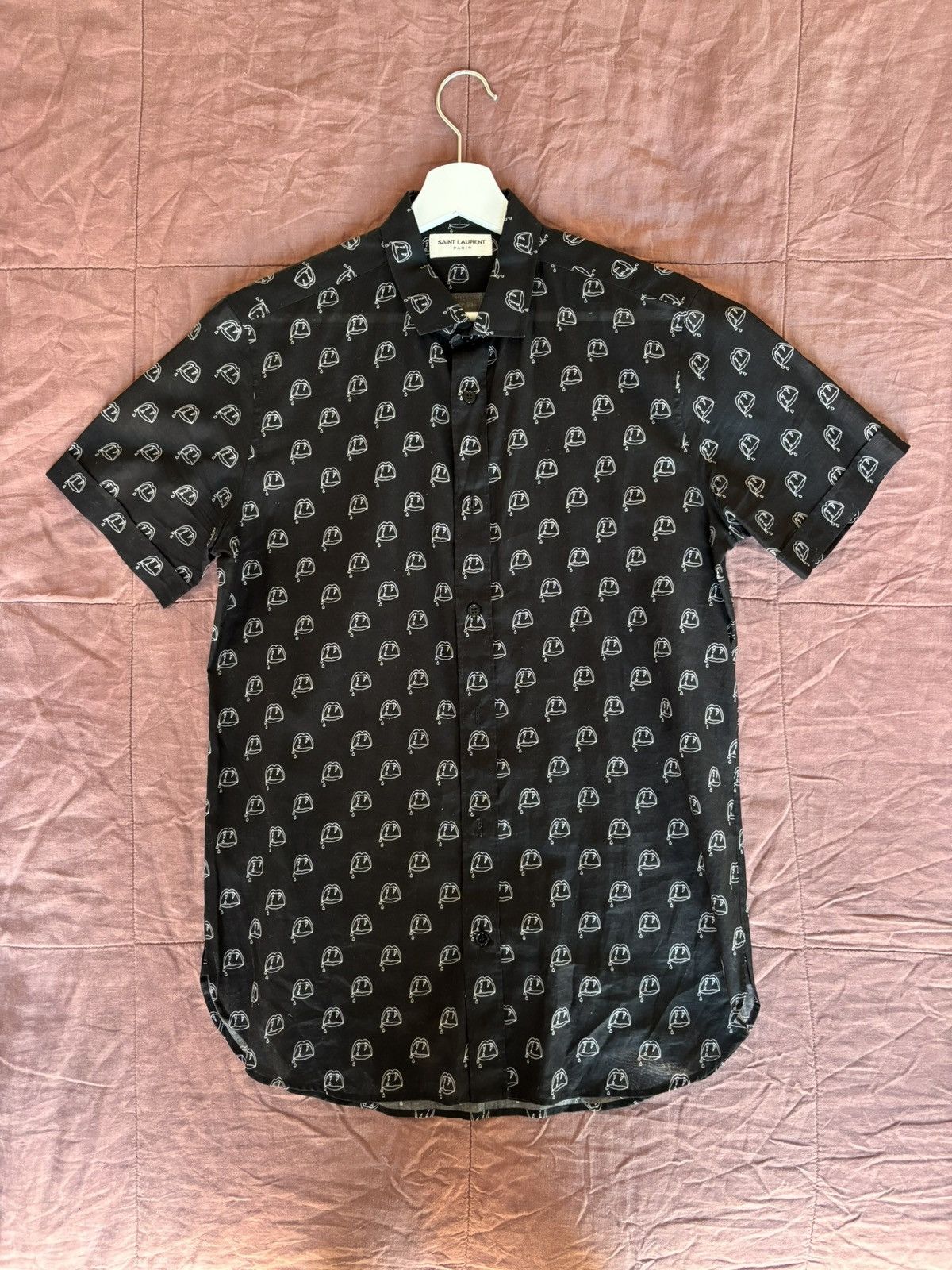 Saint Laurent Paris Hedi Slimane Saint Laurent Blood Luster Shirt FW13 Size US M / EU 48-50 / 2 - 1 Thumbnail