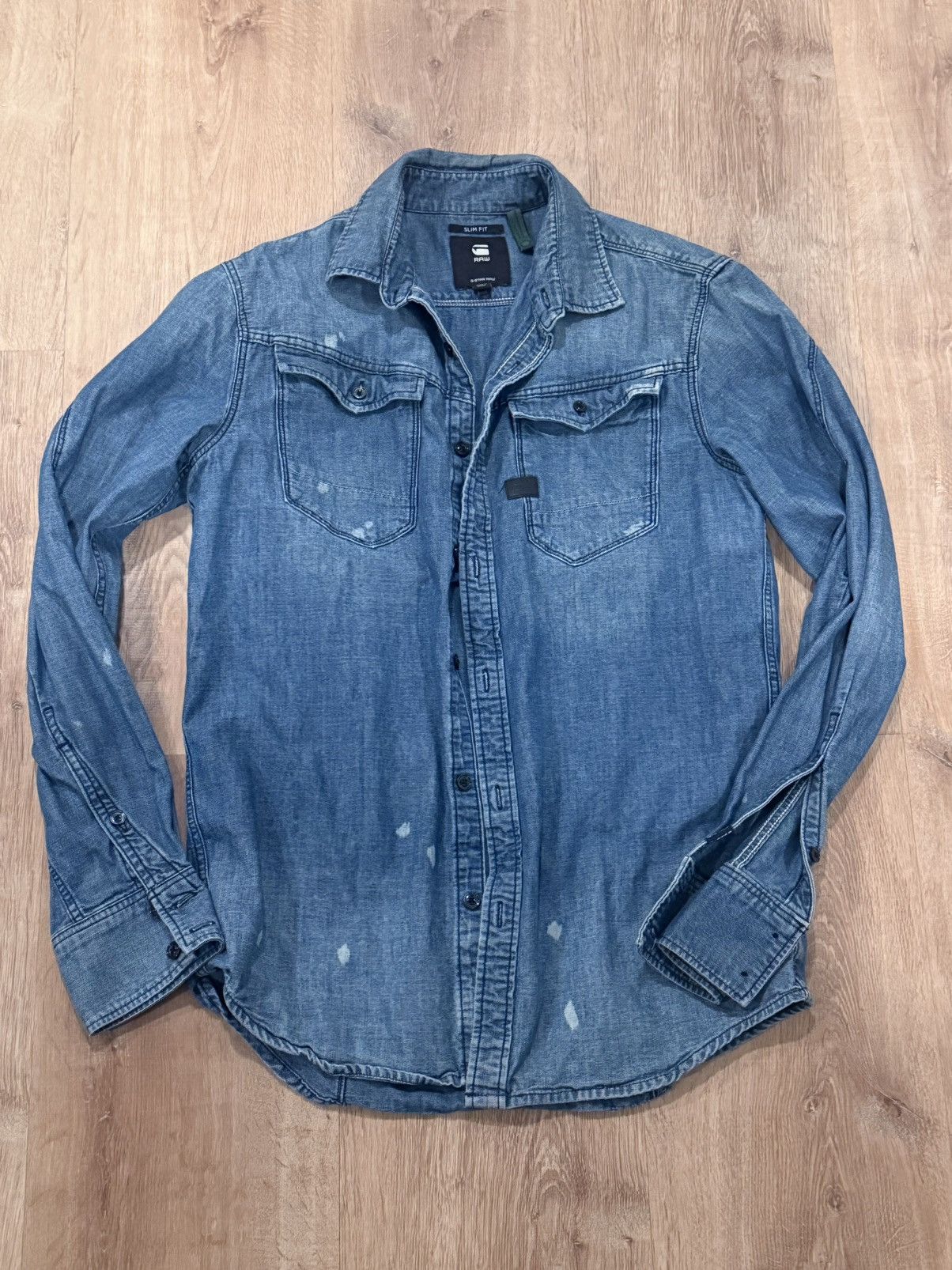 G-Star G-Star Slim Fit Denim Shirt Size Medium Size US M / EU 48-50 / 2 - 1 Thumbnail