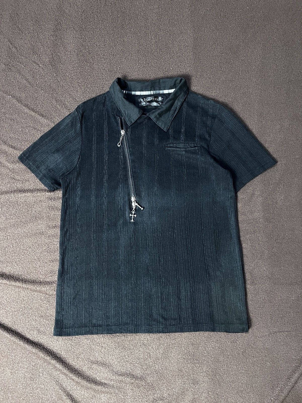 Japanese Brand Asymmetrical Dialetti Goth Shirt Size US M / EU 48-50 / 2 - 1 Thumbnail