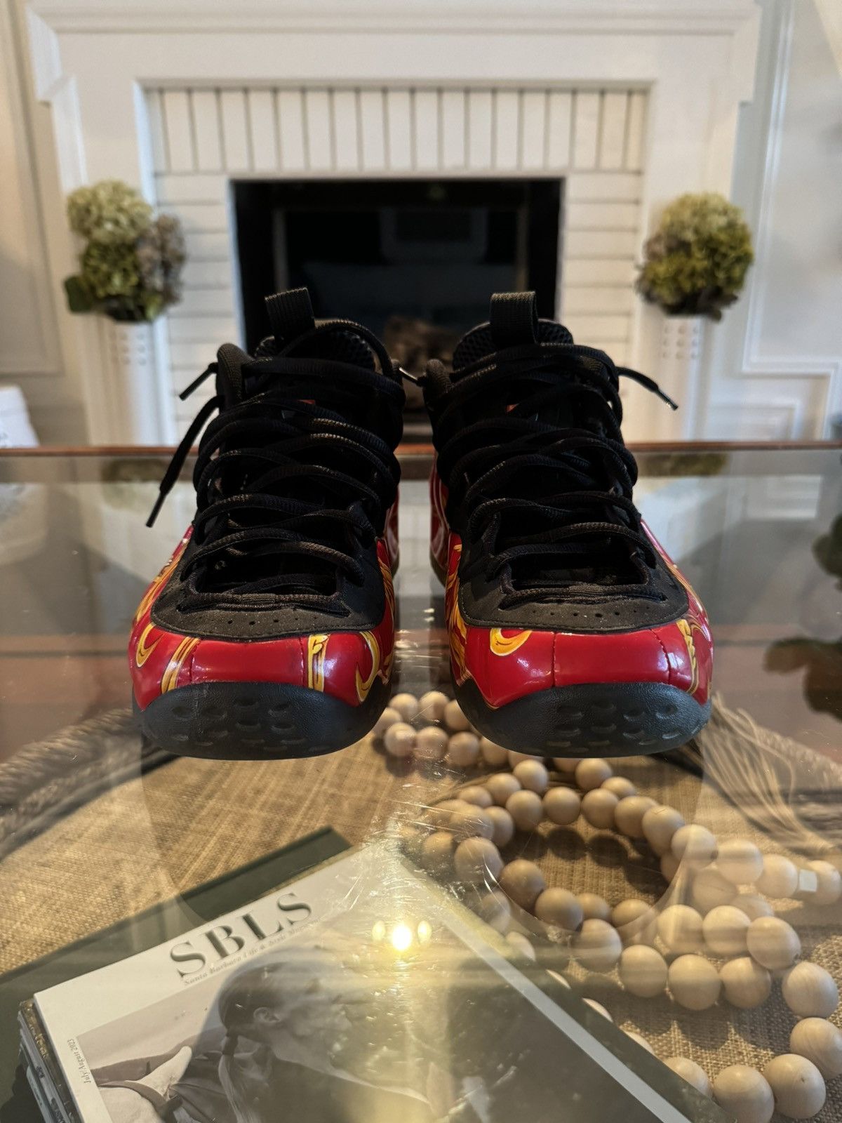 Nike × Supreme Supreme Nike Air Foamposite One “Red” Size US 11 / EU 44 - 2 Thumbnail