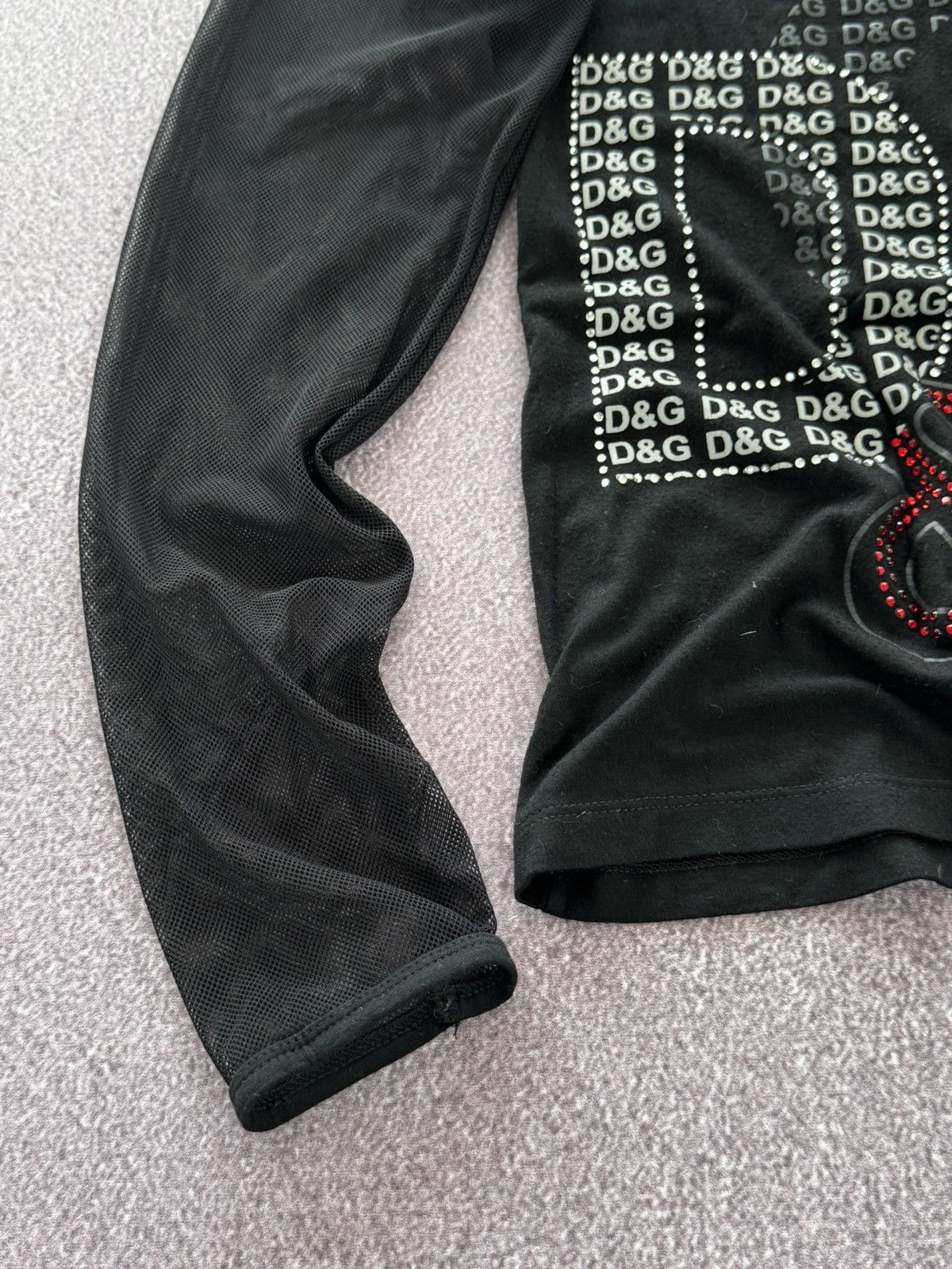 Dolce & Gabbana D&G Dolce & Gabbana Glamour Y2K Big Logo Long Sleeve Top Size M / US 6-8 / IT 42-44 - 6 Thumbnail