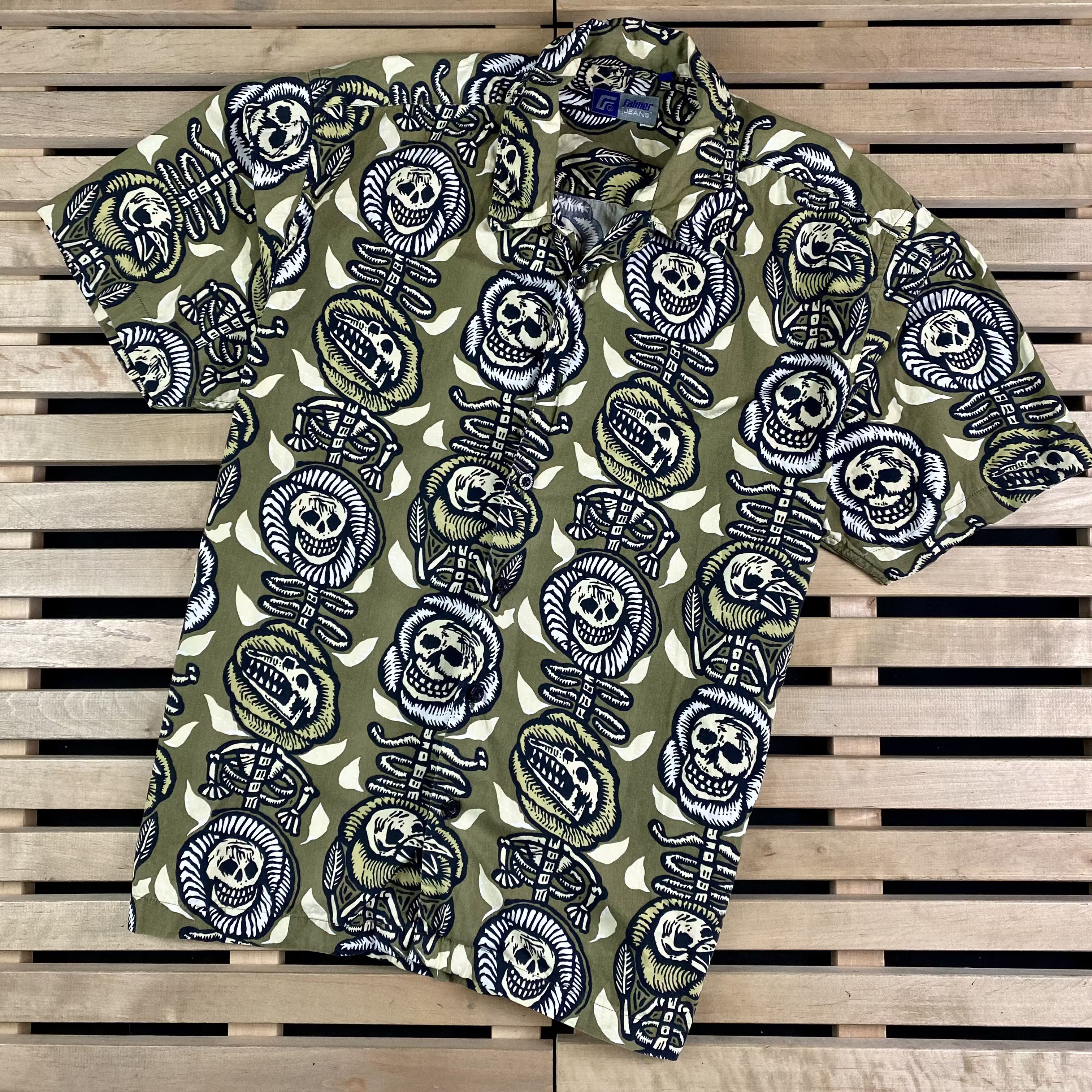 Vintage Mens Crazy Shirt Skeleton Vintage Size L Size US L / EU 52-54 / 3 - 1 Thumbnail