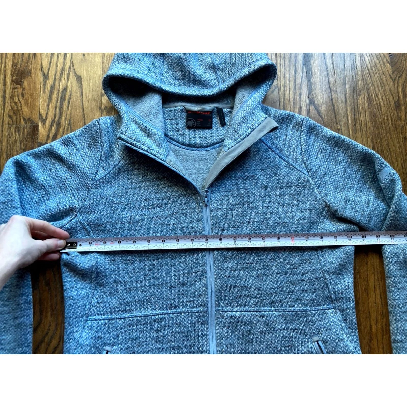 Mammut Mammut Jacket Womens XL Light Blue Fleece Hooded Full Zip Kachemak Size XL / US 12-14 / IT 48-50 - 6 Thumbnail