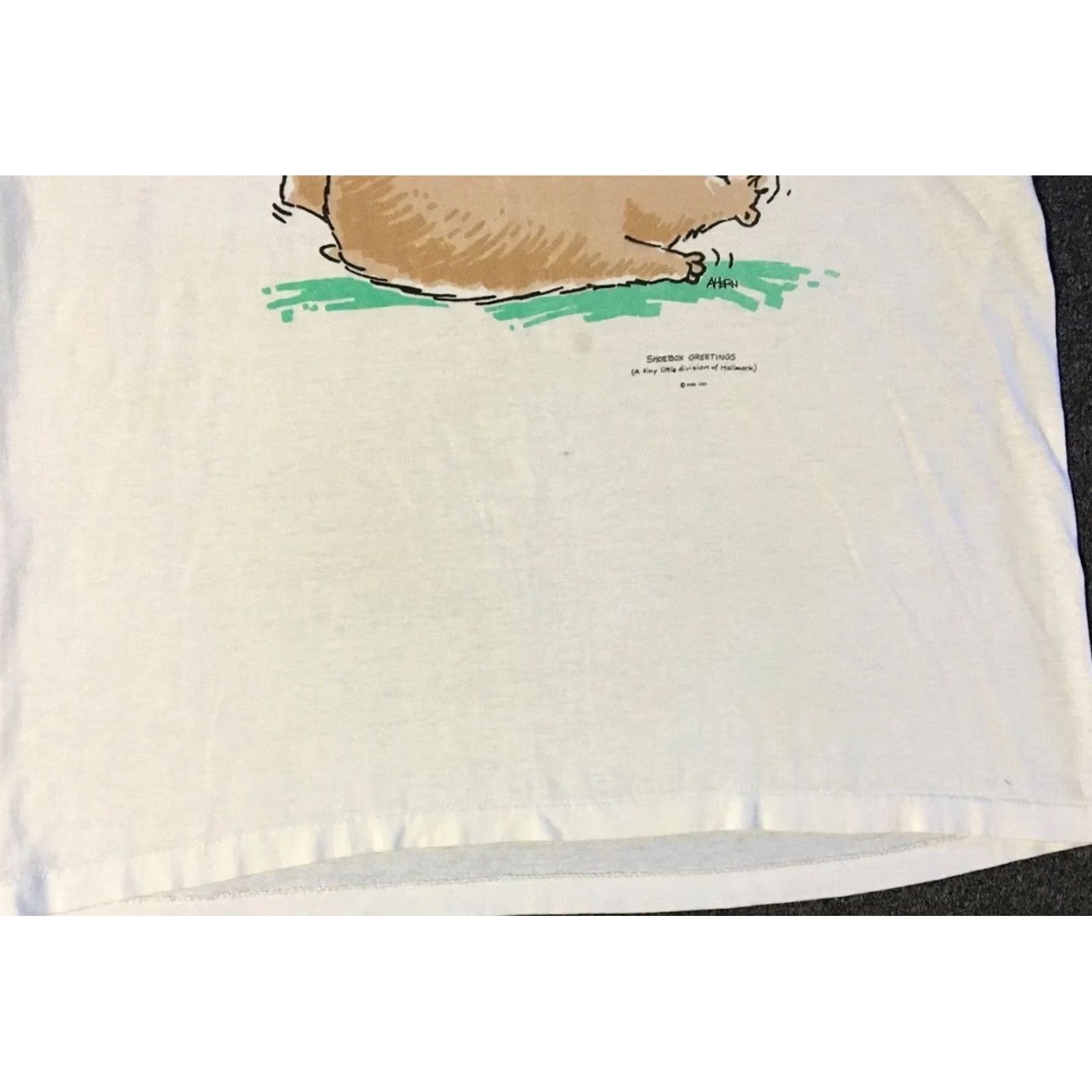 Vintage VINTAGE Having A Good Time Despite My Age Faded Shirt S M Funny Saying Grunge 80s 90s White USA Men T-Shirt Small Medium Blocked Size US S / EU 44-46 / 1 - 5 Thumbnail