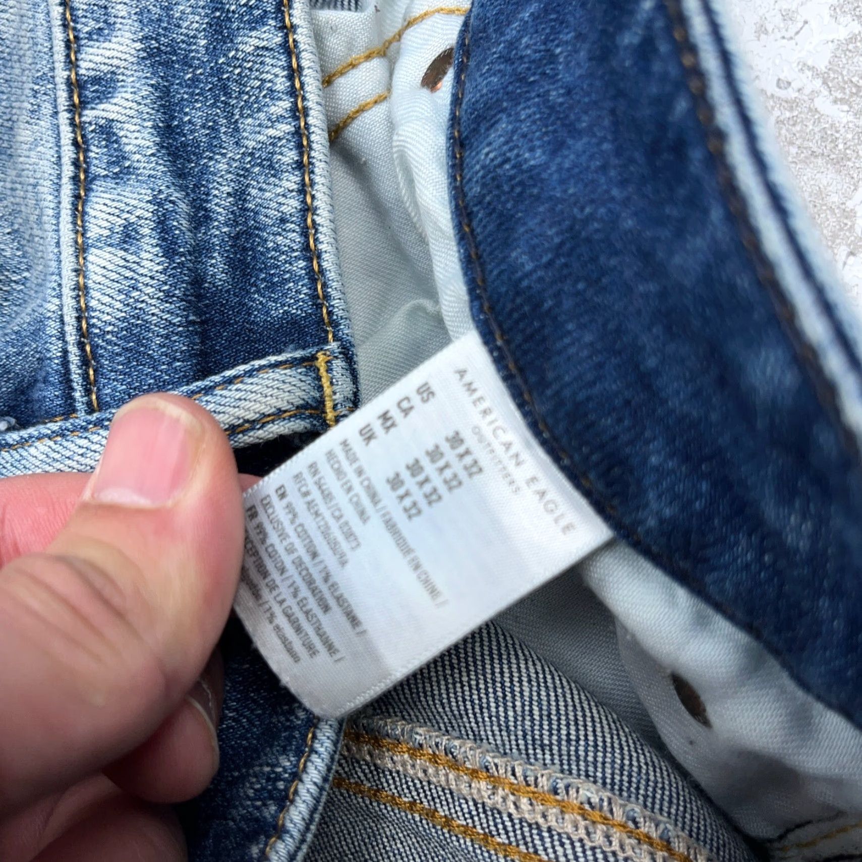 American Eagle Outfitters American Eagle Outfitters Jeans Men 30x32 Skinny Blue Medium Wash Distressed? No. 5-Pocket Denim Slim Fit Airflex Size US 30 / EU 46 - 5 Thumbnail