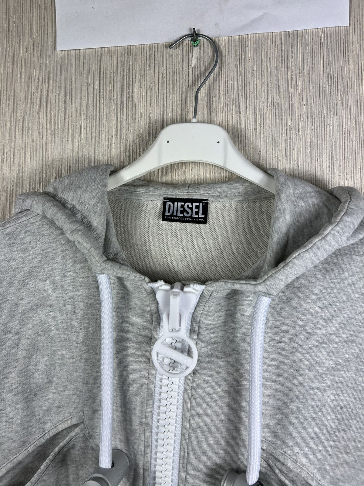 Diesel Diesel F-Croppy-Zip cropped big zip hoodie undersized zipper Size XS / US 0-2 / IT 36-38 - 13 Thumbnail