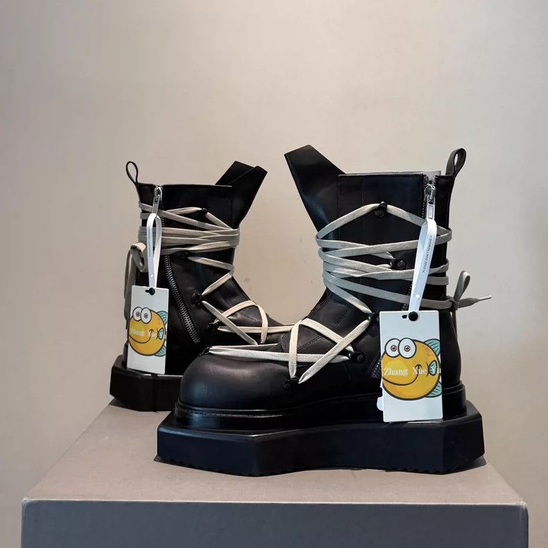Rick Owens rick owens 24FWro Mainline Men's Black Crazy Strap Coffin B Size US 10 / EU 43 - 5 Thumbnail