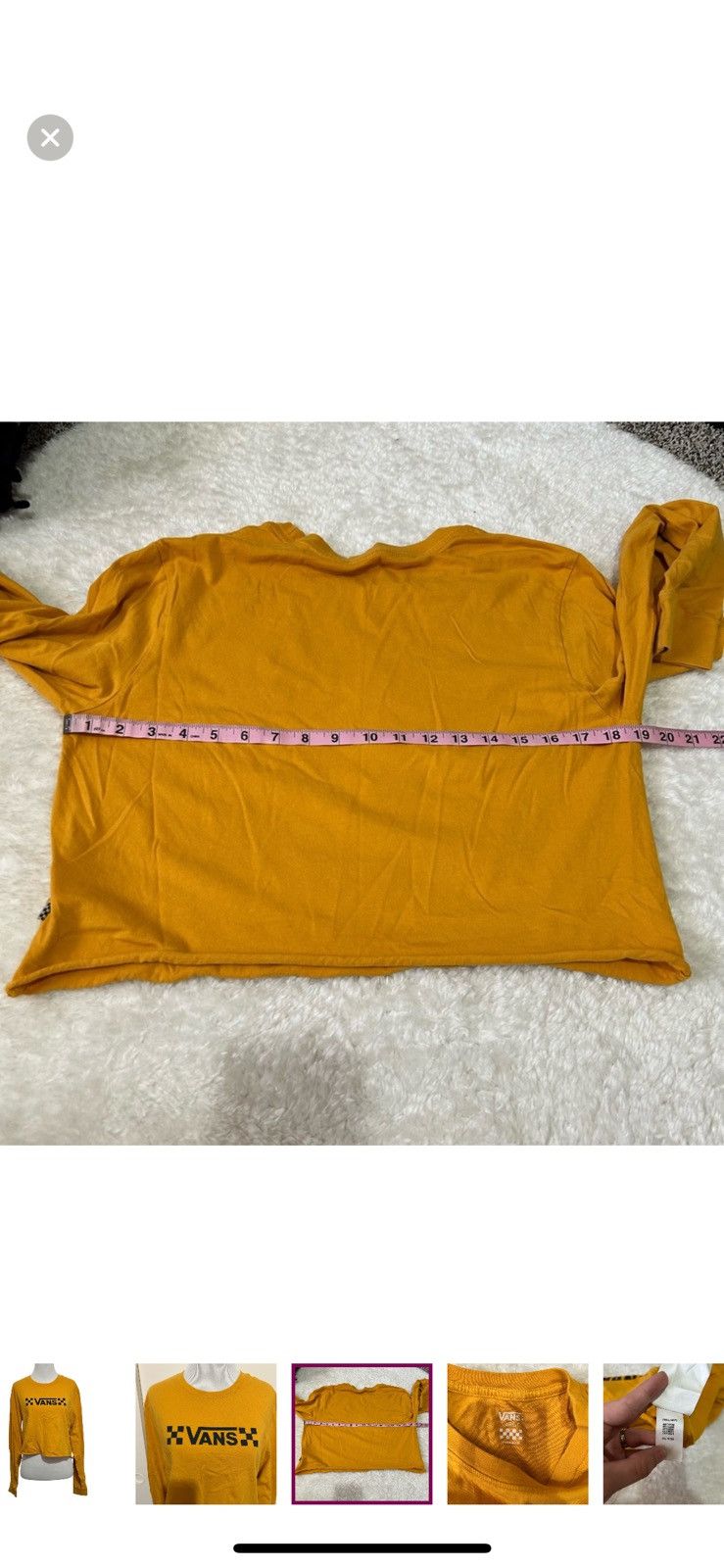 Vans Vans large gold logo cropped tee Size L / US 10 / IT 46 - 3 Thumbnail