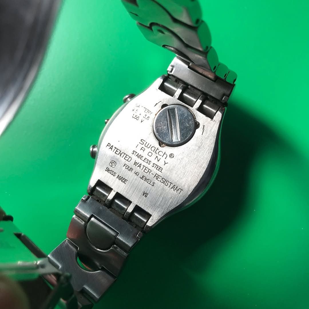 Le Grande Bleu (L.G.B.) × Swatch × Swissgear Vintage SWATCH IRONY AG1999 CADMOS WHITE YCS411G STEELquartz Size ONE SIZE - 3 Thumbnail