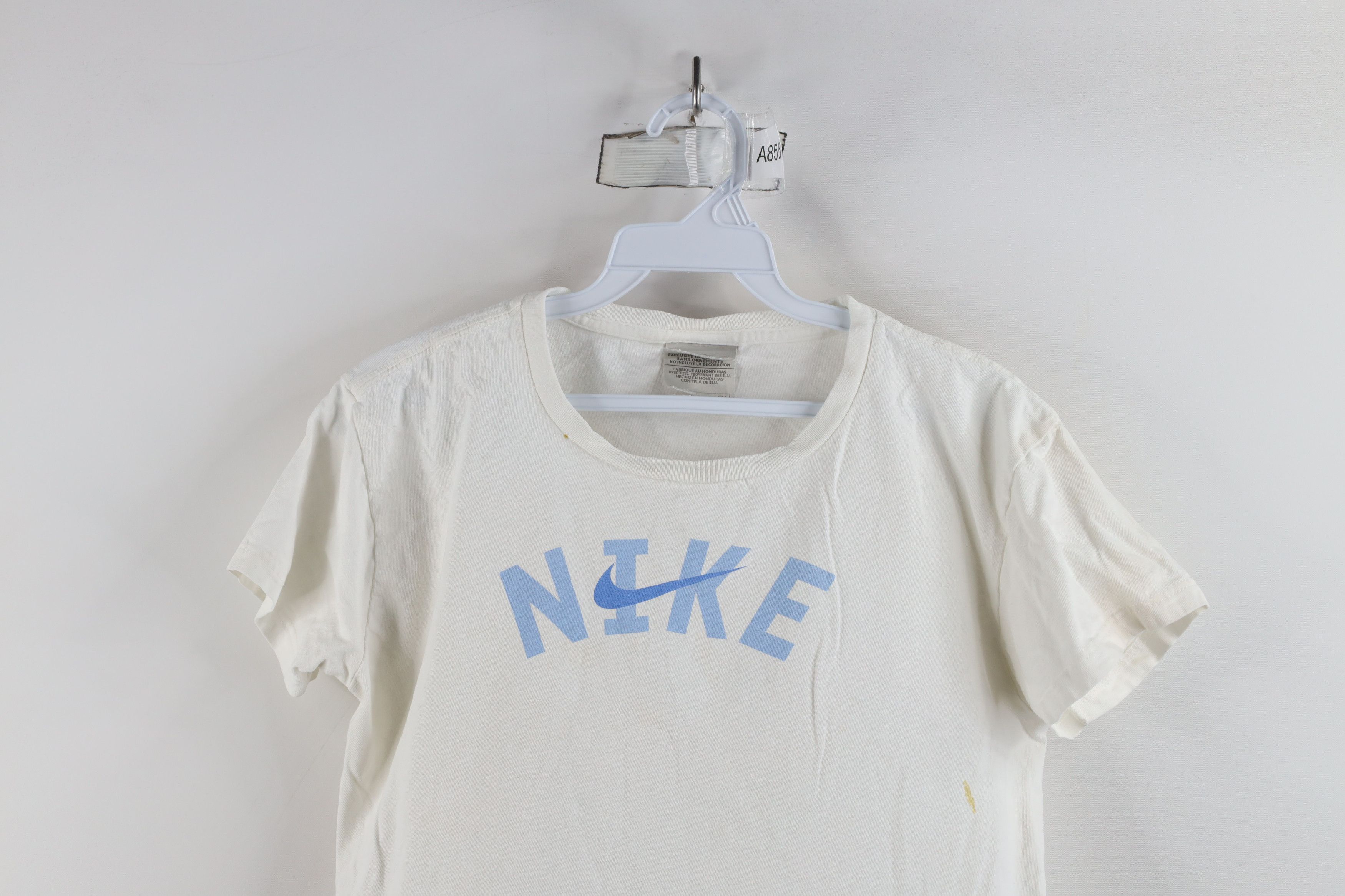 Nike × Vintage Vintage 90s Y2K Nike Scott Center Swoosh T-Shirt White Size S / US 4 / IT 40 - 2 Thumbnail