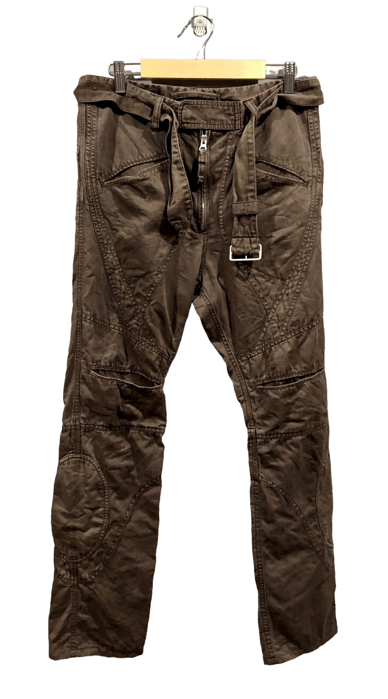 Issey Miyake Issey Miyake Cabane De Zucca Bondage Pants Biker Pants Size US 32 / EU 48 - 1 Thumbnail