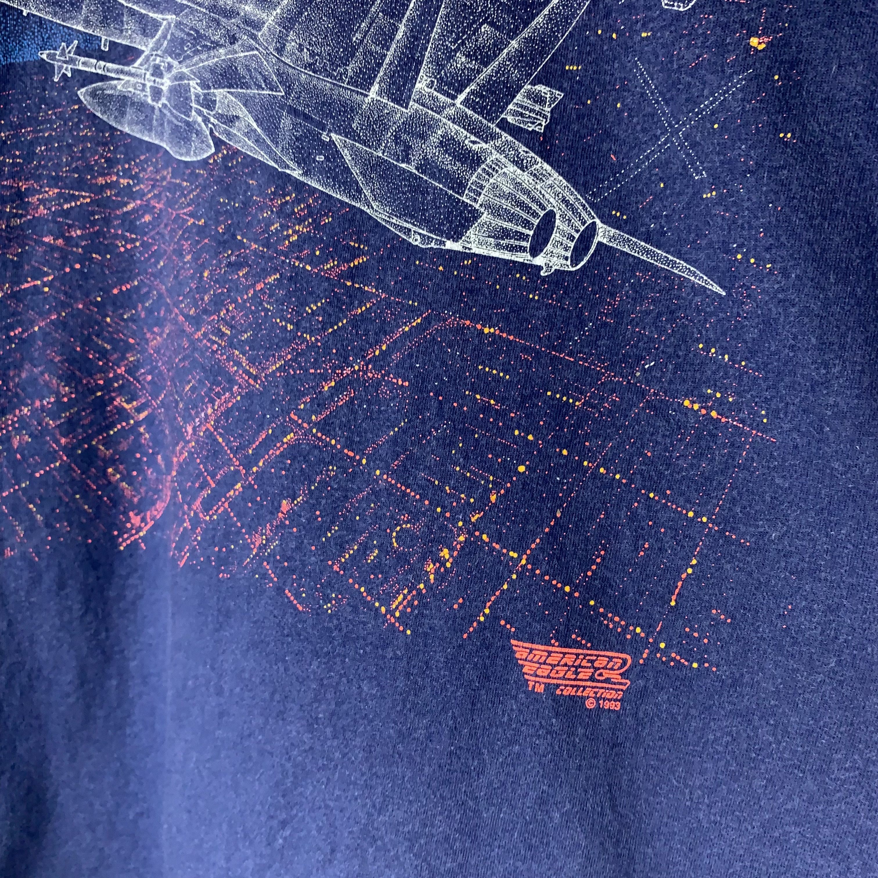 Vintage Vintage F/A-18 Hornet Top Gun Fighter Jet Tshirt Size US XL / EU 56 / 4 - 6 Thumbnail