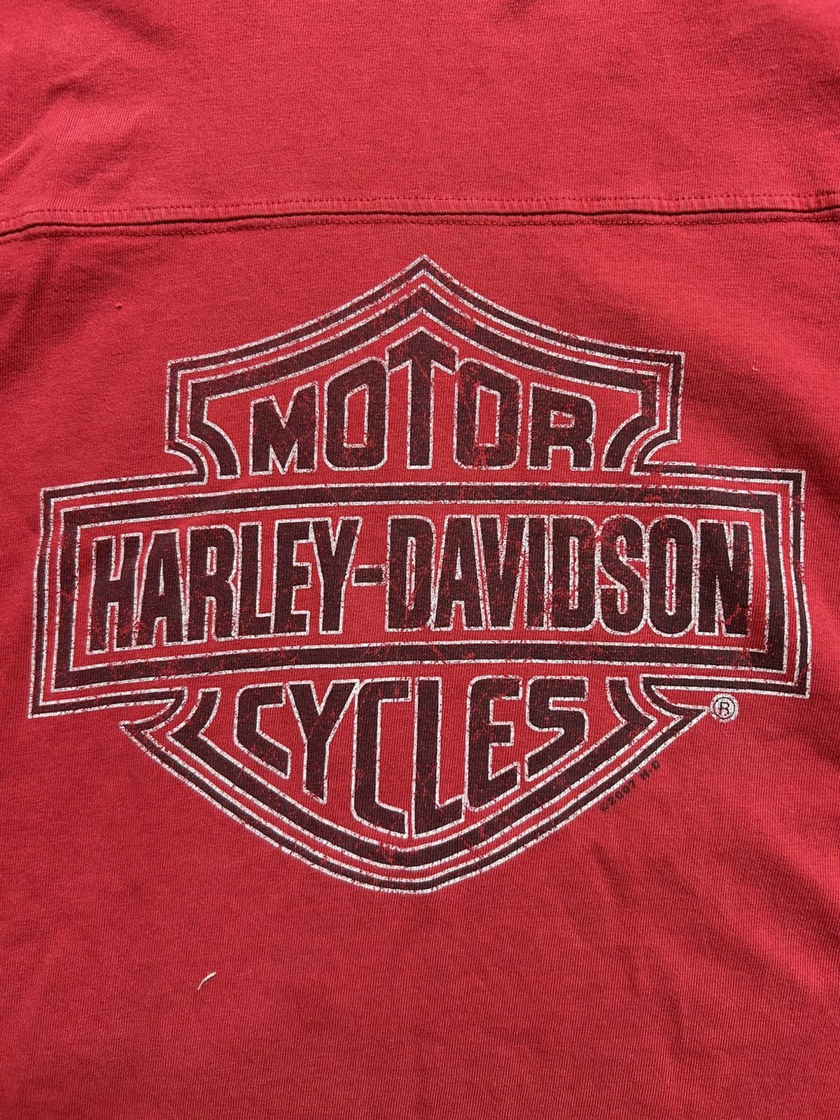 Vintage Vintage Y2K Harley Two Tone Long Sleeve 2007 Made in USA Size US XL / EU 56 / 4 - 2 Thumbnail