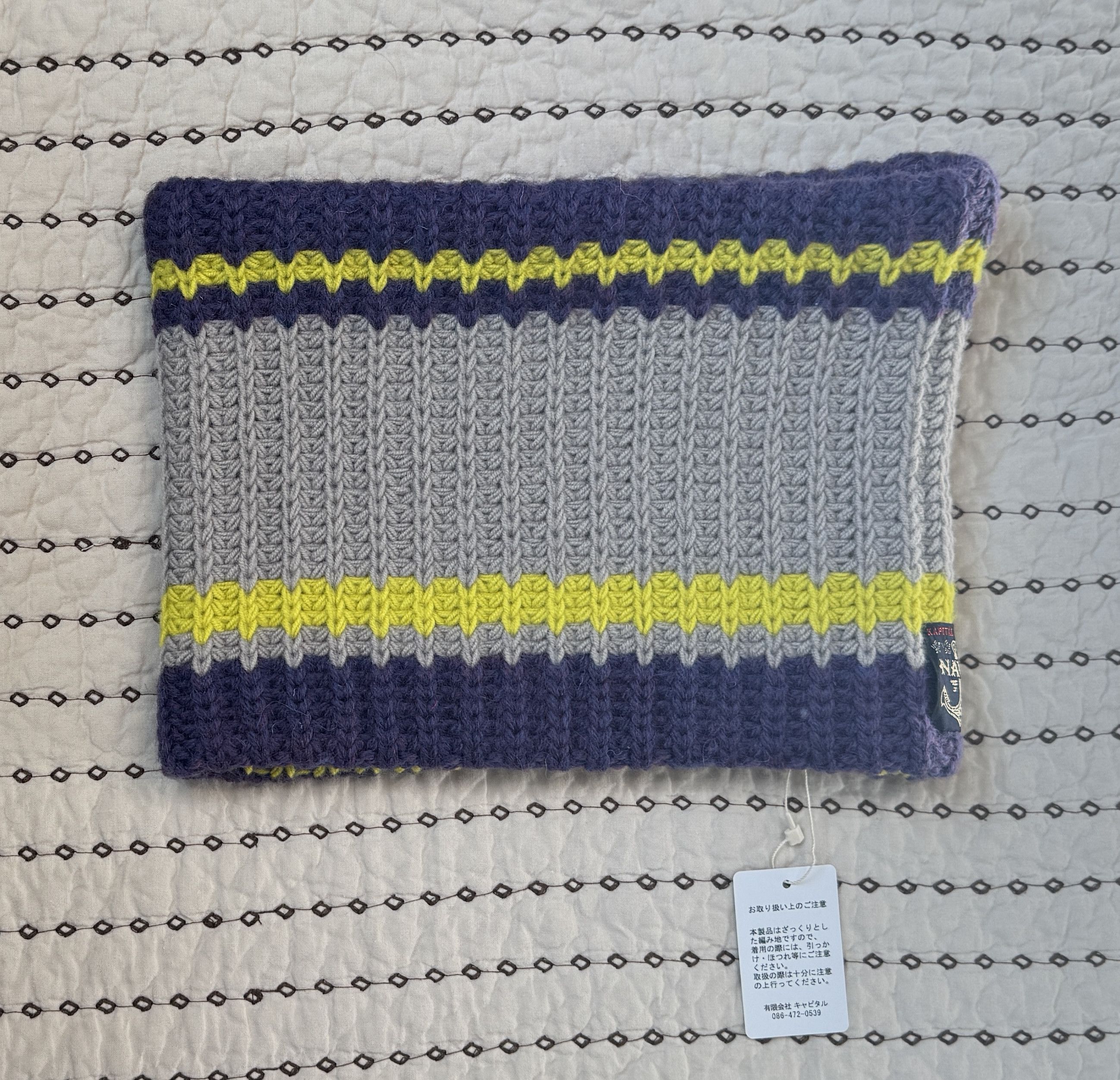 Kapital KAPITAL 3G WOOL BRAIDED SNOOD OS FLASH YELLOW NEW W/ TAGS Size ONE SIZE - 2 Thumbnail