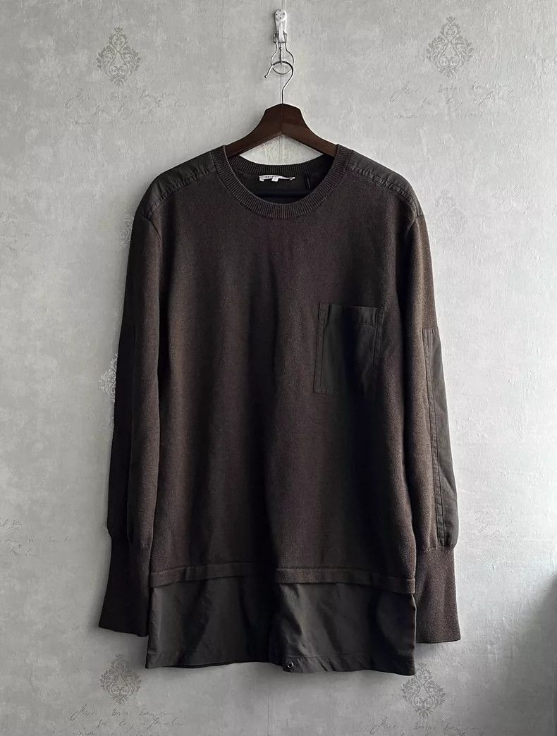 Helmut Lang HELMUT LANG Decomposition and patchwork sweater Size L / US 10 / IT 46 - 2 Thumbnail