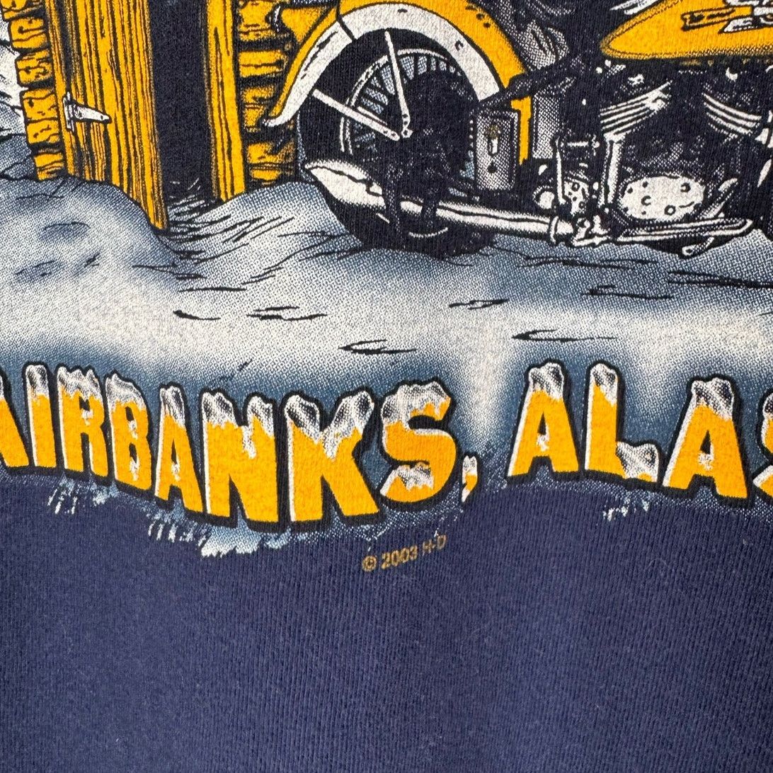 Harley Davidson × Vintage VTG Harley Davidson Biker T Shirt Sz XL Alaska 2003 Size US XL / EU 56 / 4 - 4 Thumbnail