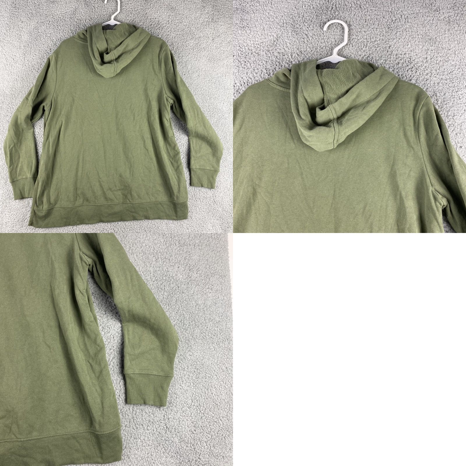 Old Navy Old Navy Women's Athletic Hooded Sweatshirt Size L Green Fleece Pullover Spring Fall Winter Size L / US 10 / IT 46 - 8 Thumbnail