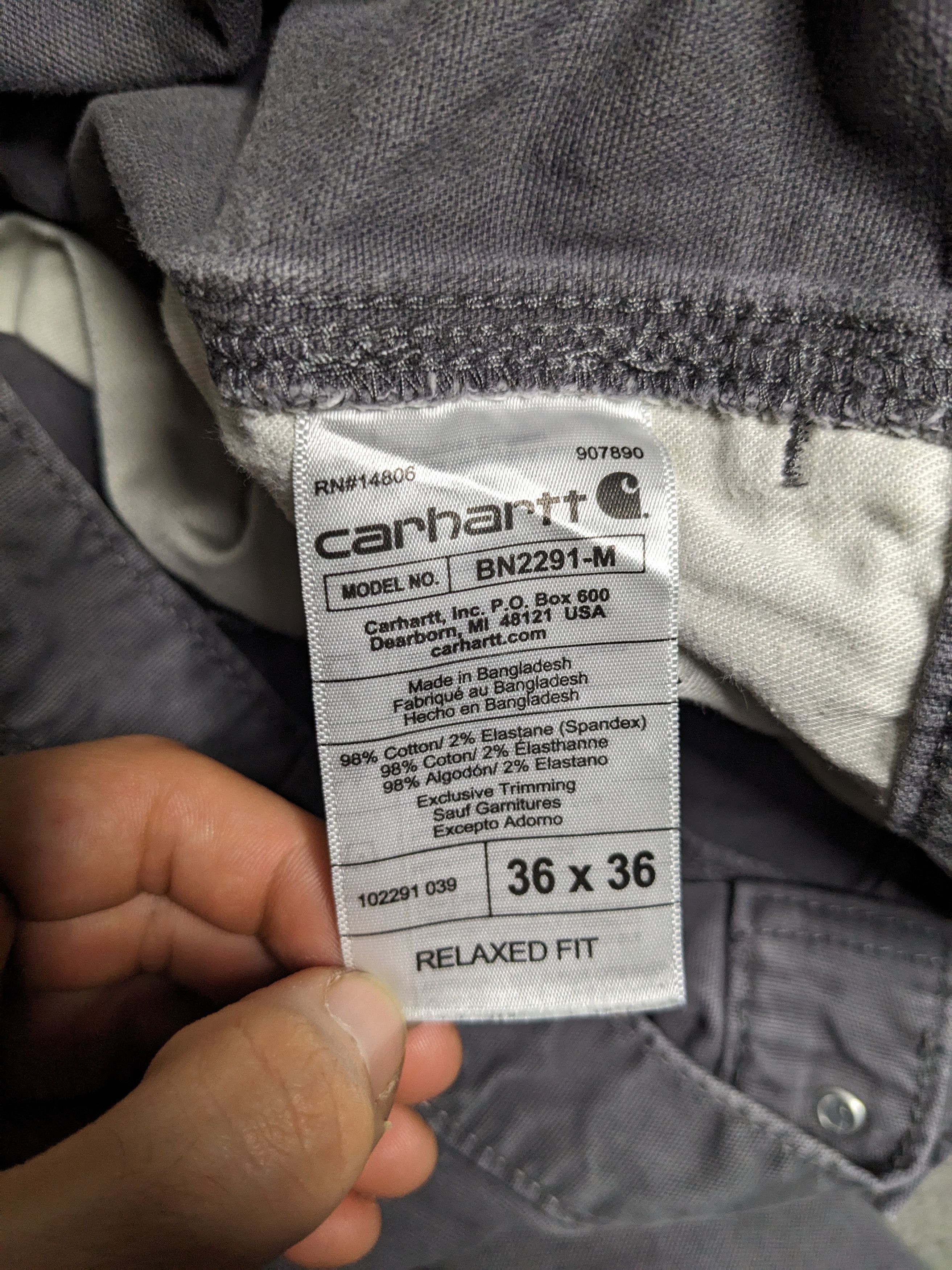 Carhartt Carhartt Canvas Pants 36x35 Relaxed Rugged Distressed Pants Size US 36 / EU 52 - 14 Thumbnail