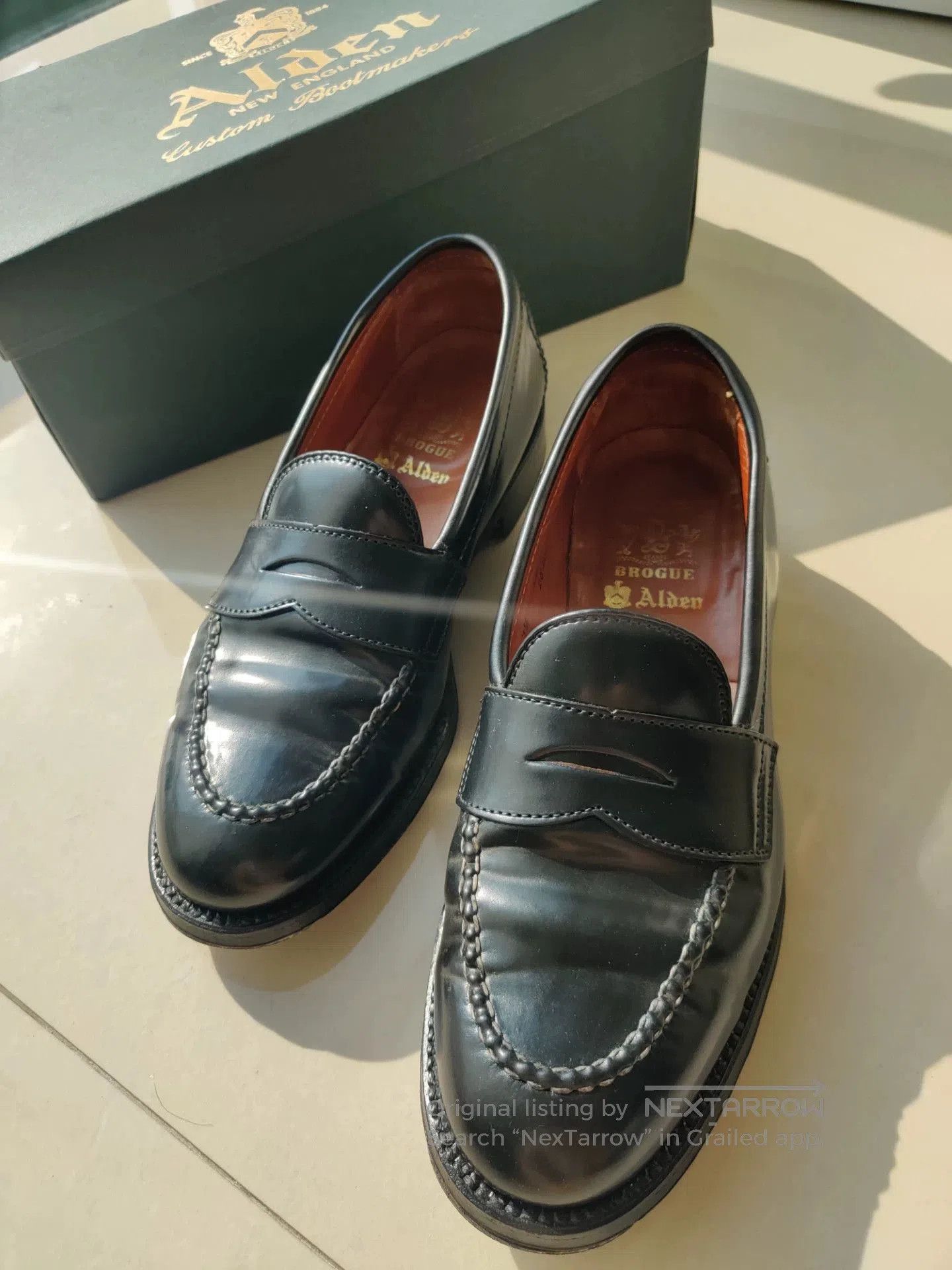 Alden Alden C Last Shell Cordovan Loafers 7.5. Size US 7.5 / EU 40-41 - 3 Thumbnail