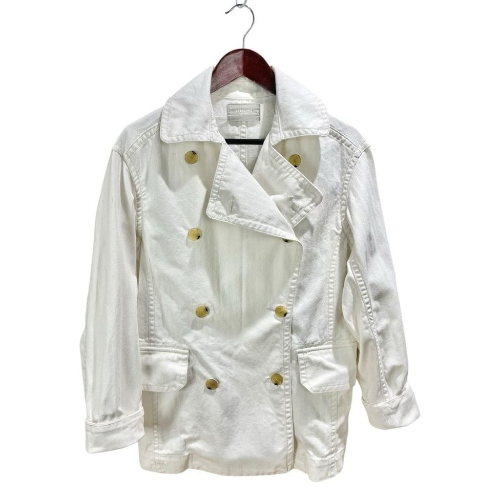 Everlane Everlane Ivory Organic Cotton Herringbone Twill Jacket US S Size S / US 4 / IT 40 - 6 Thumbnail
