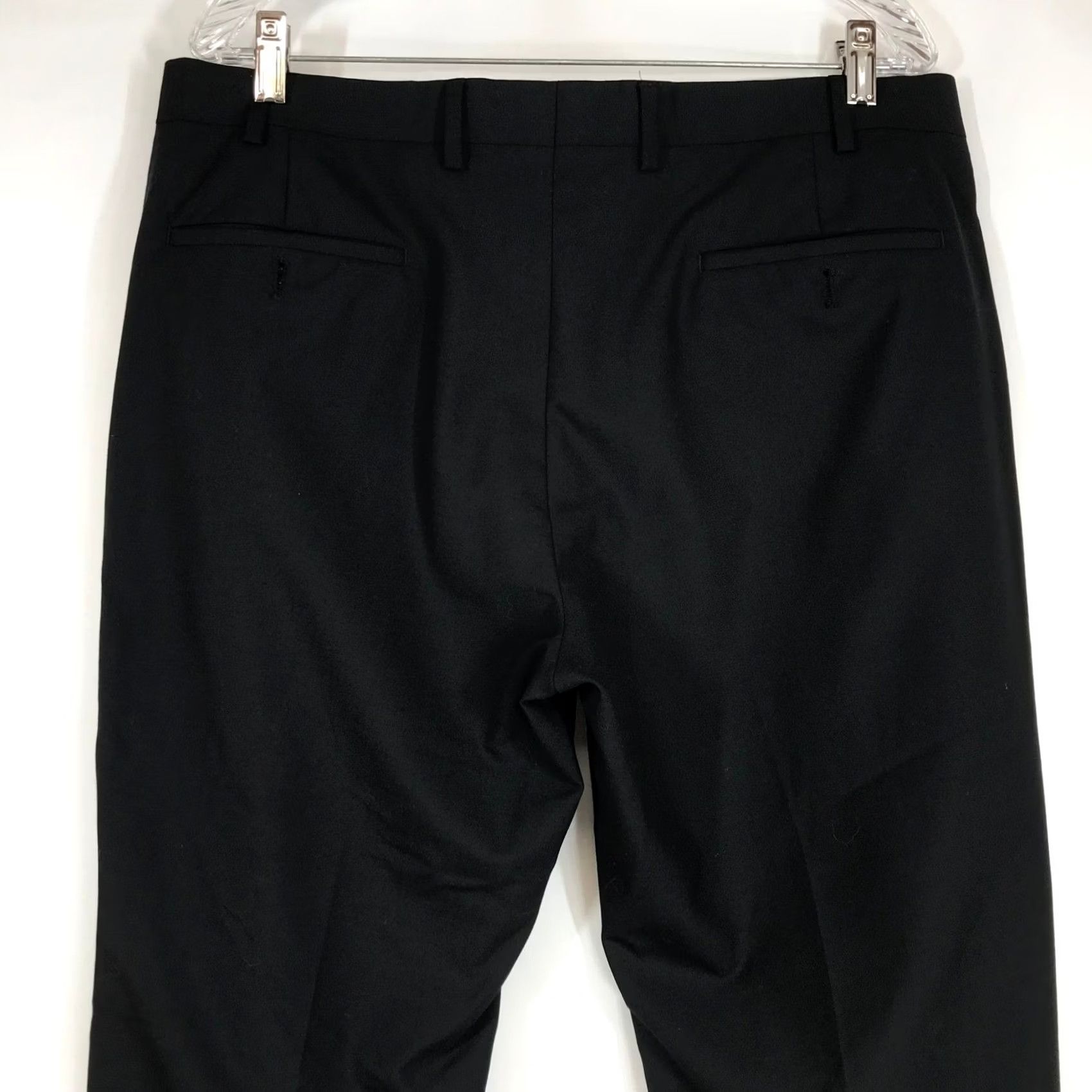 Ralph Lauren Lauren Ralph Lauren Mens Dress Pants Black Flat Front Trousers 36W 29L Solid Dress Pants Mens Size US 36 / EU 52 - 5 Thumbnail