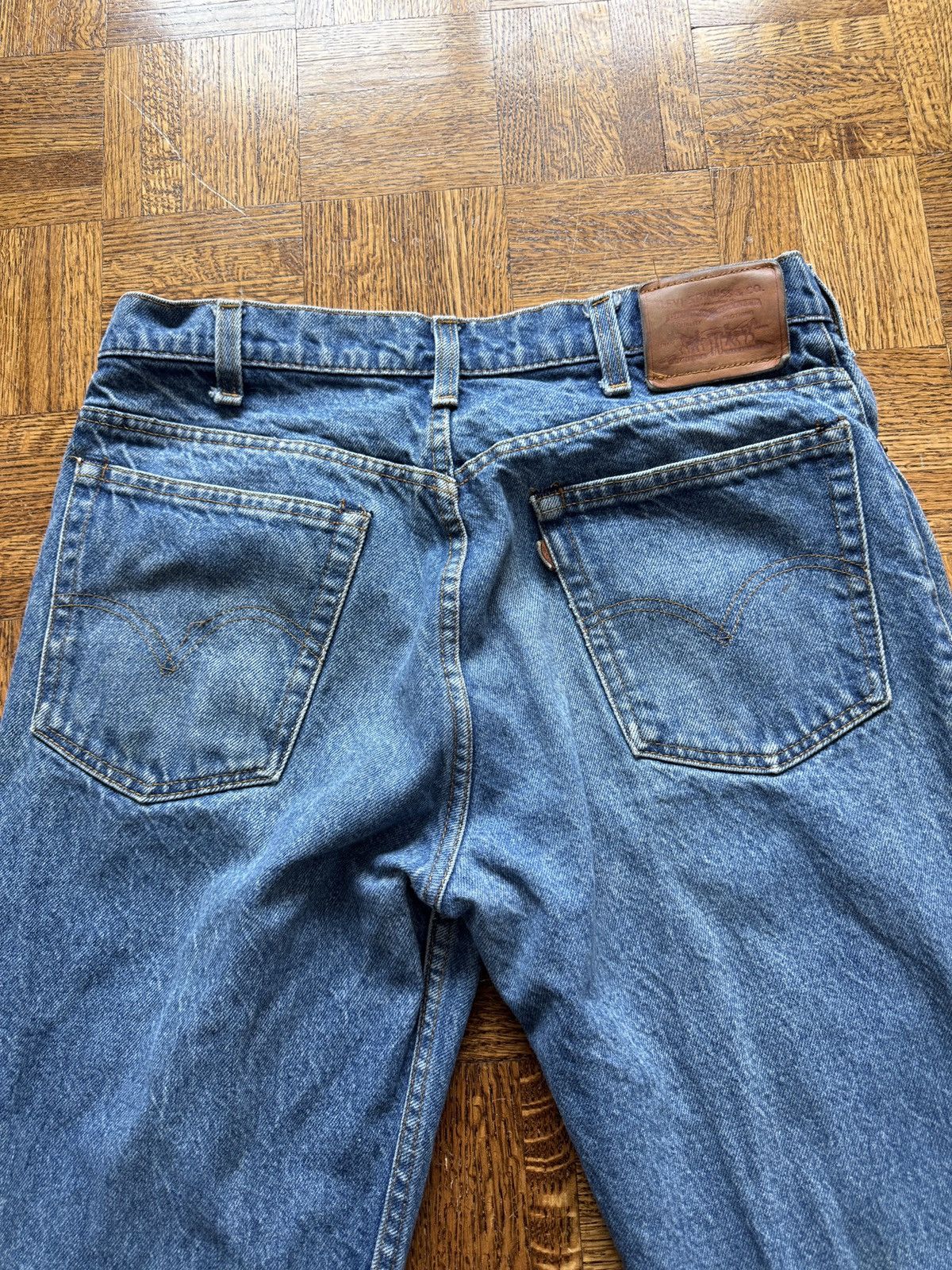 Levi's Vintage 70s Levi's Faded Leather Tab Denim Jeans Size US 32 / EU 48 - 3 Thumbnail