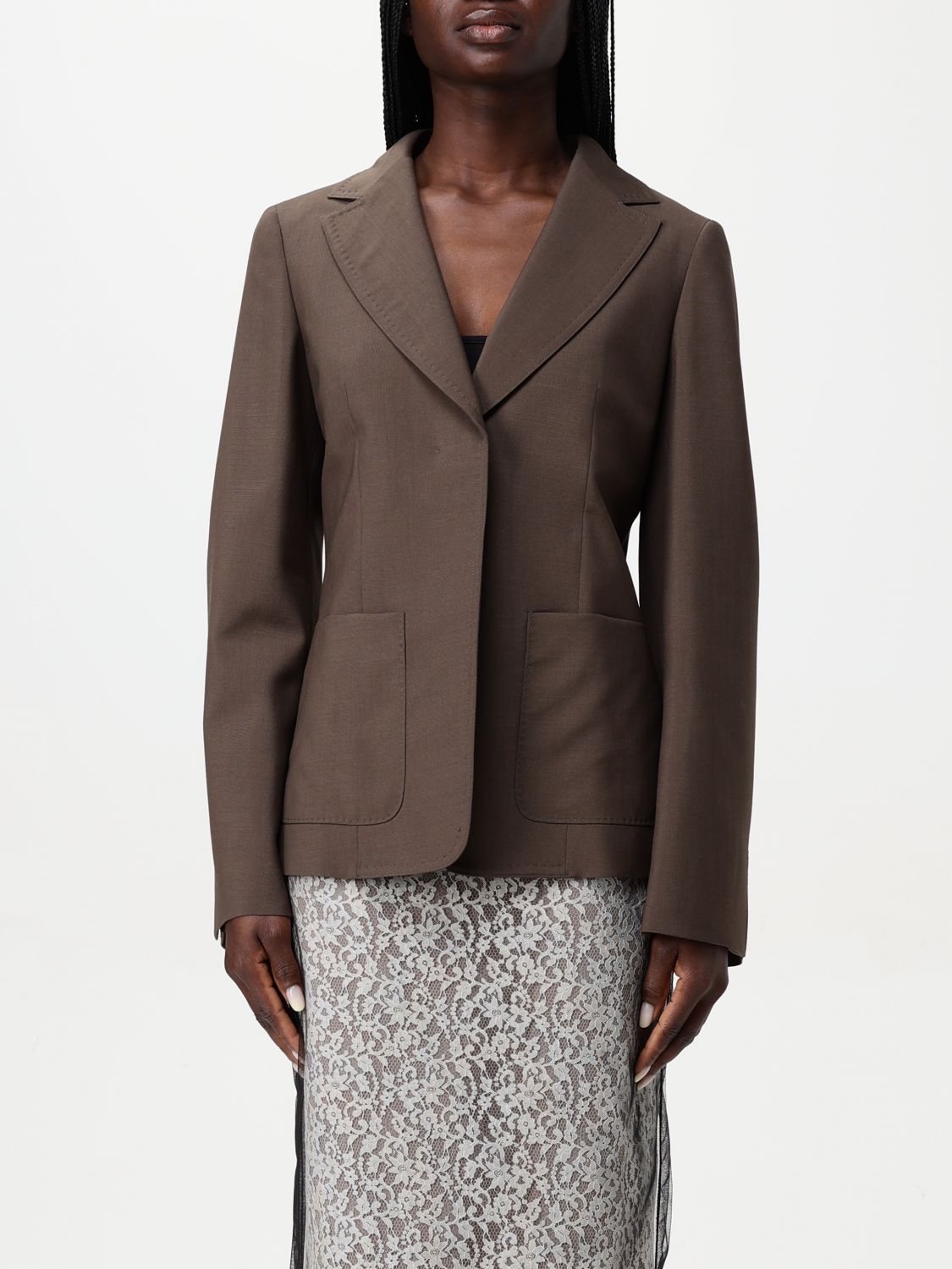Fendi Fendi Jacket Woman Brown Size S / US 4 / IT 40 - 1 Thumbnail