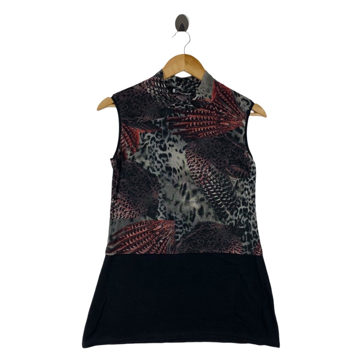Other Vintage Rectangle Blanc Paris Sleeveless Mock Neck Trim Size XS / US 0-2 / IT 36-38 - 1 Thumbnail