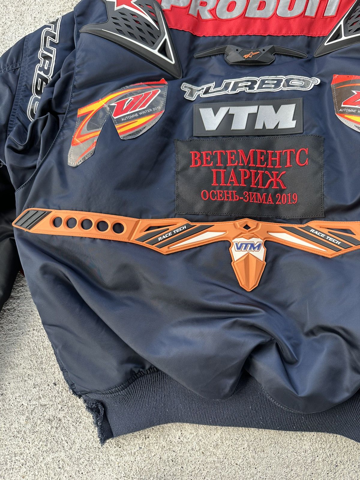Vetements F/W 2018 Moto Racing Bomber Jacket