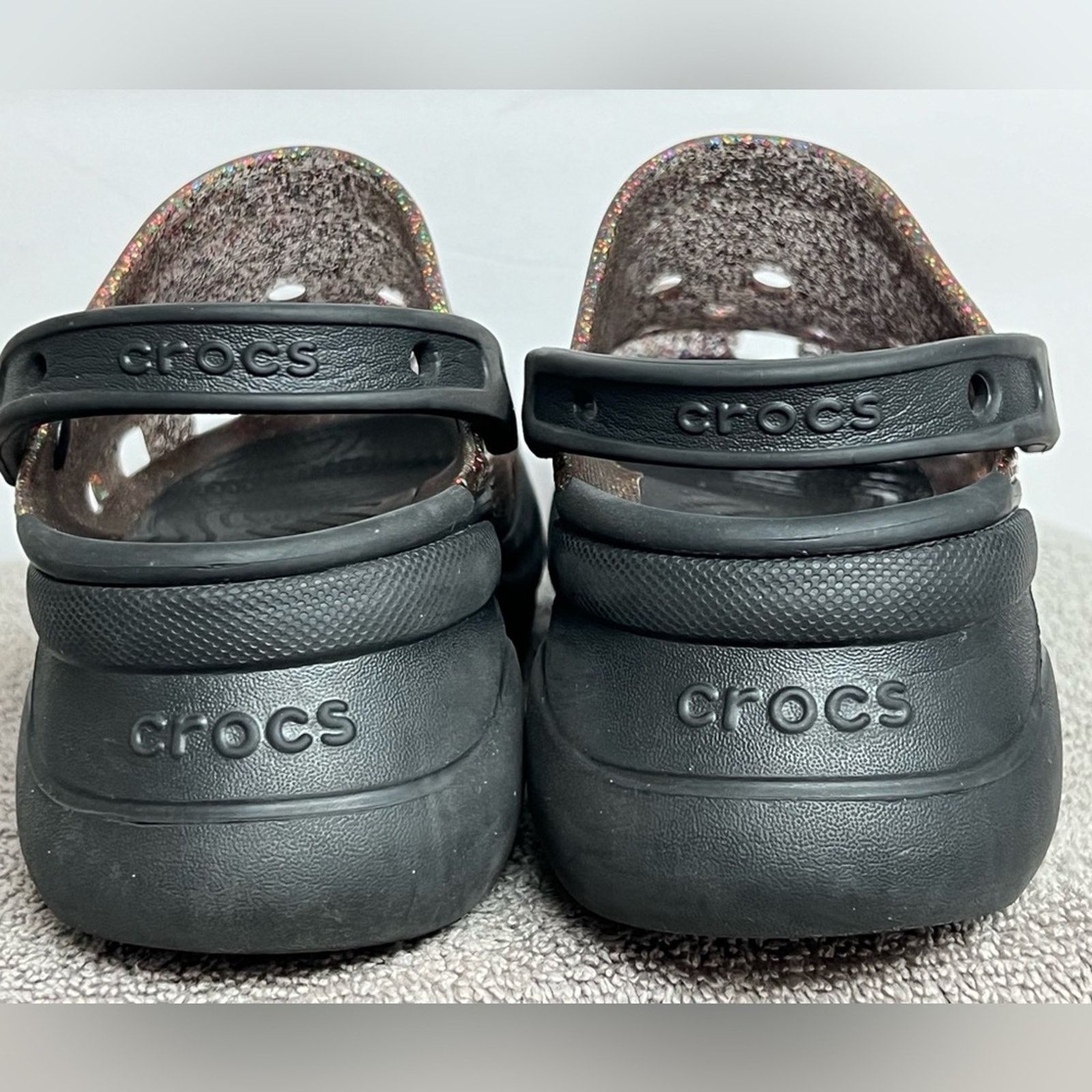 Crocs Crocs Bae Pride Translucent Glitter Platform Clog Sold Out Size US 5 / IT 35 - 5 Thumbnail