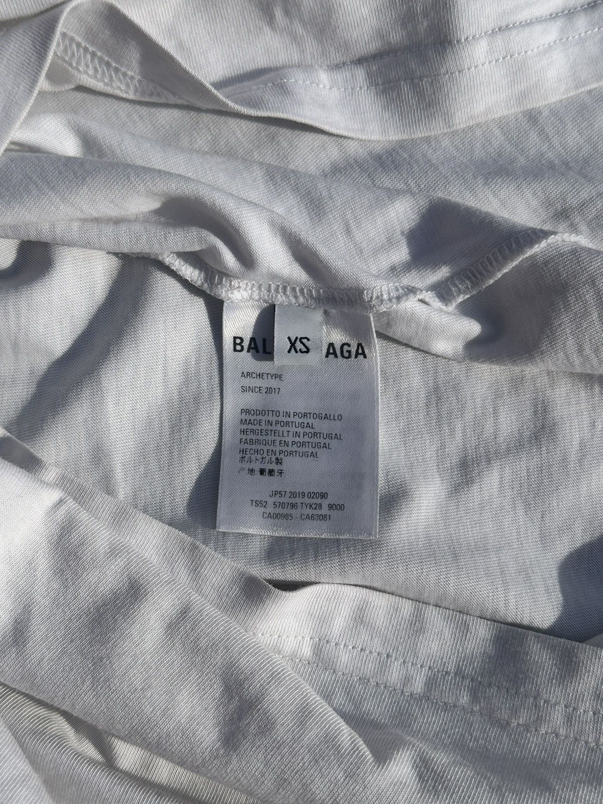 Balenciaga BALENCIAGA 2017 Archetype white Cotton Logo Tee Size US XS / EU 42 / 0 - 5 Thumbnail