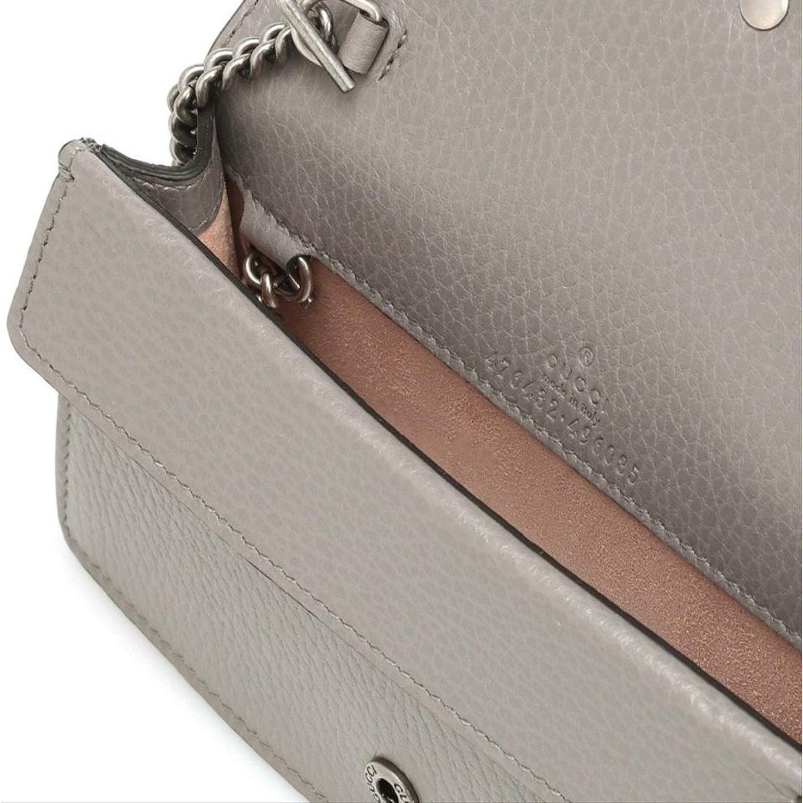 Gucci GUCCI Dionysus super mini crystal embellished crossbody bag Size ONE SIZE - 5 Thumbnail