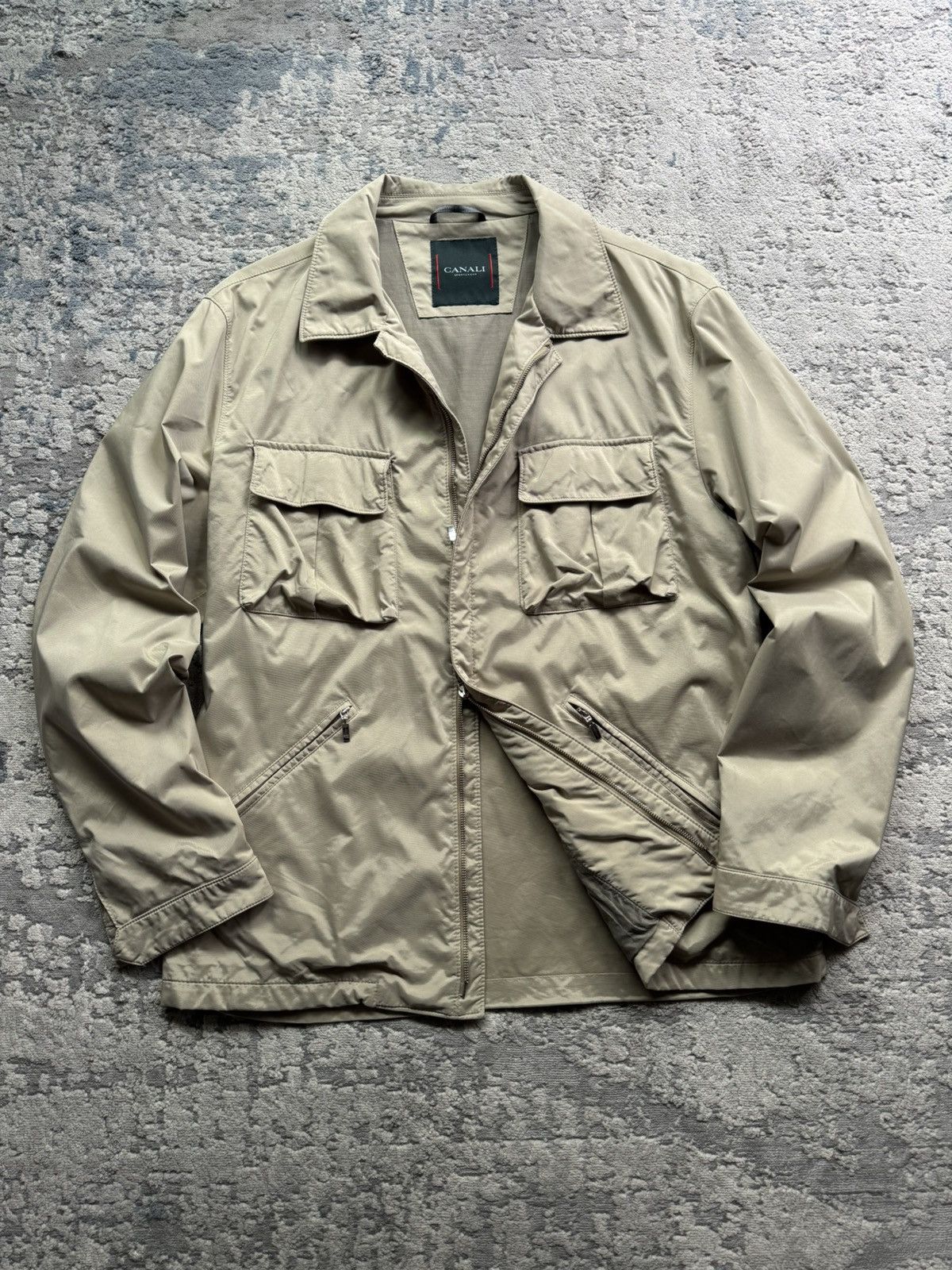 Canali Canali Sport Nylon shimmer Multipocket jacket size 52 Size US L / EU 52-54 / 3 - 1 Thumbnail