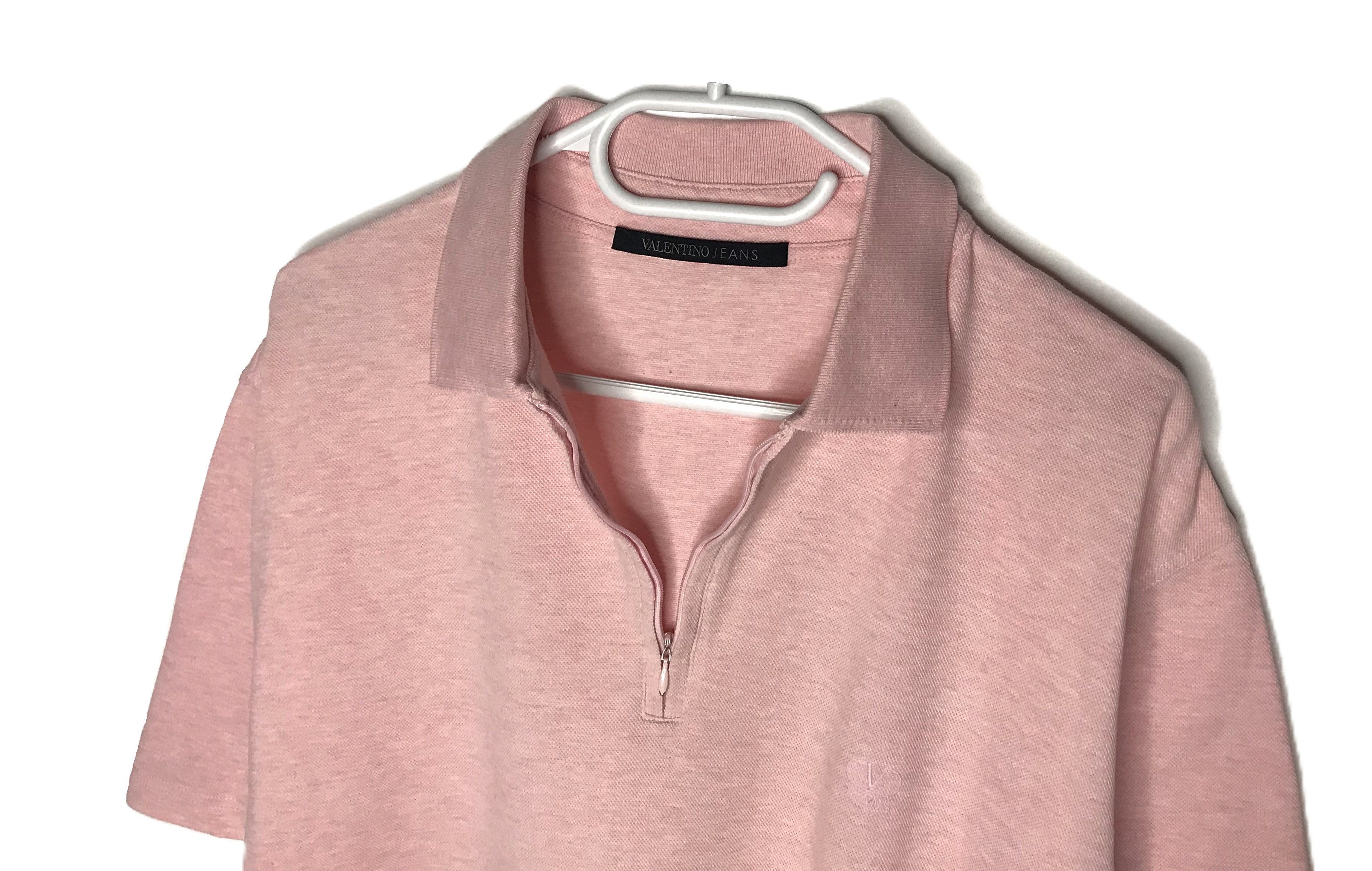 Valentino Valentino Jeans Mens Zip Polo Sz XXL Pink Size US XXL / EU 58 / 5 - 6 Thumbnail