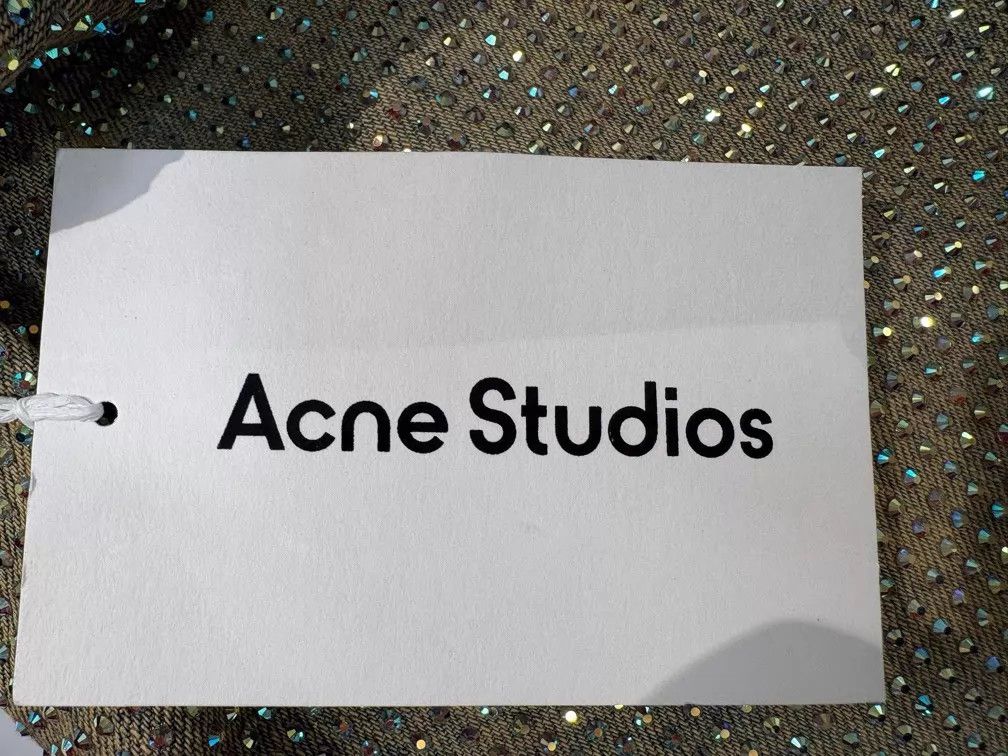 Acne Studios Acne Studios Crystal Studded Olive Wide-Leg Jeans 27 Size 27" / US 4 / IT 40 - 9 Thumbnail