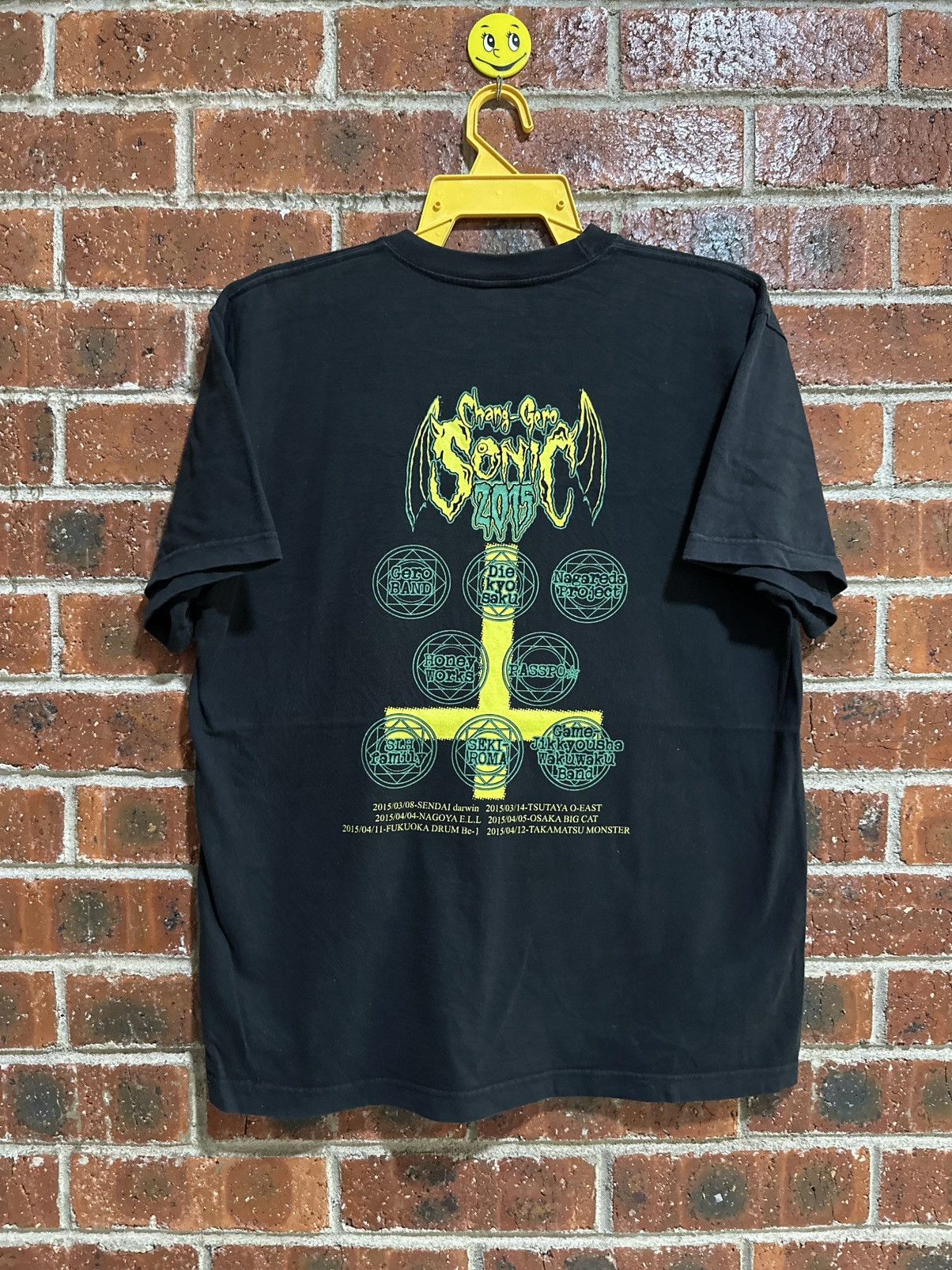 Band Tees × Japanese Brand Chang Gero Sonic Tour 2015 Faded Tee Size US L / EU 52-54 / 3 - 4 Thumbnail
