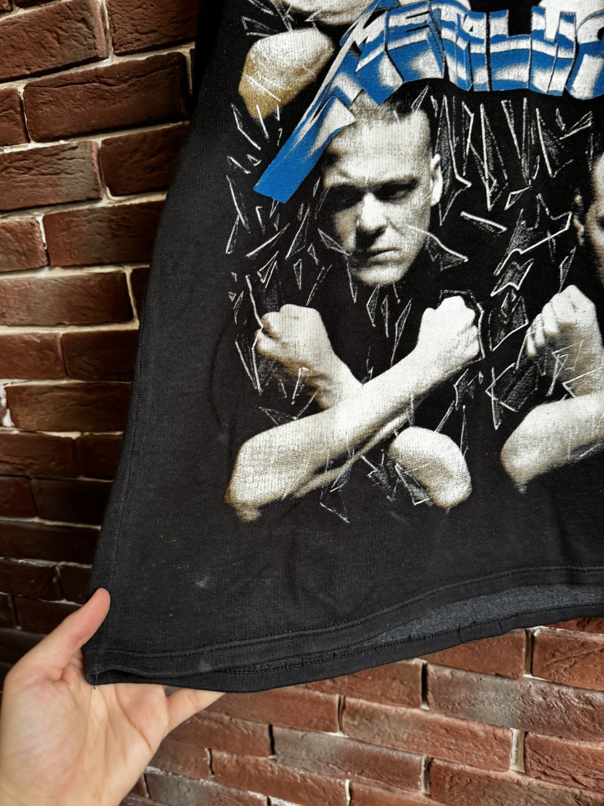 Band Tees Vintage 90s Metallica AOP Print Metal Band Tee Hoodie XL Size US XL / EU 56 / 4 - 4 Thumbnail