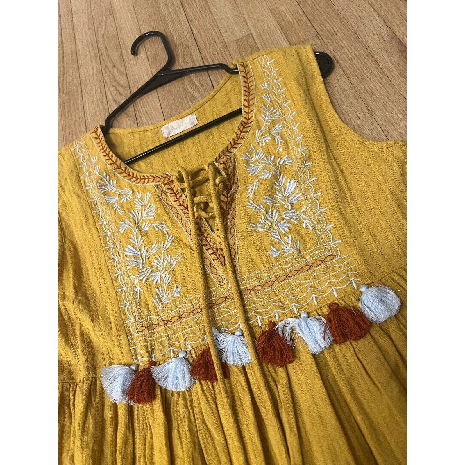 Other Altard State Shirt Womens Size Medium Yellow Embroidered Size M / US 6-8 / IT 42-44 - 2 Thumbnail