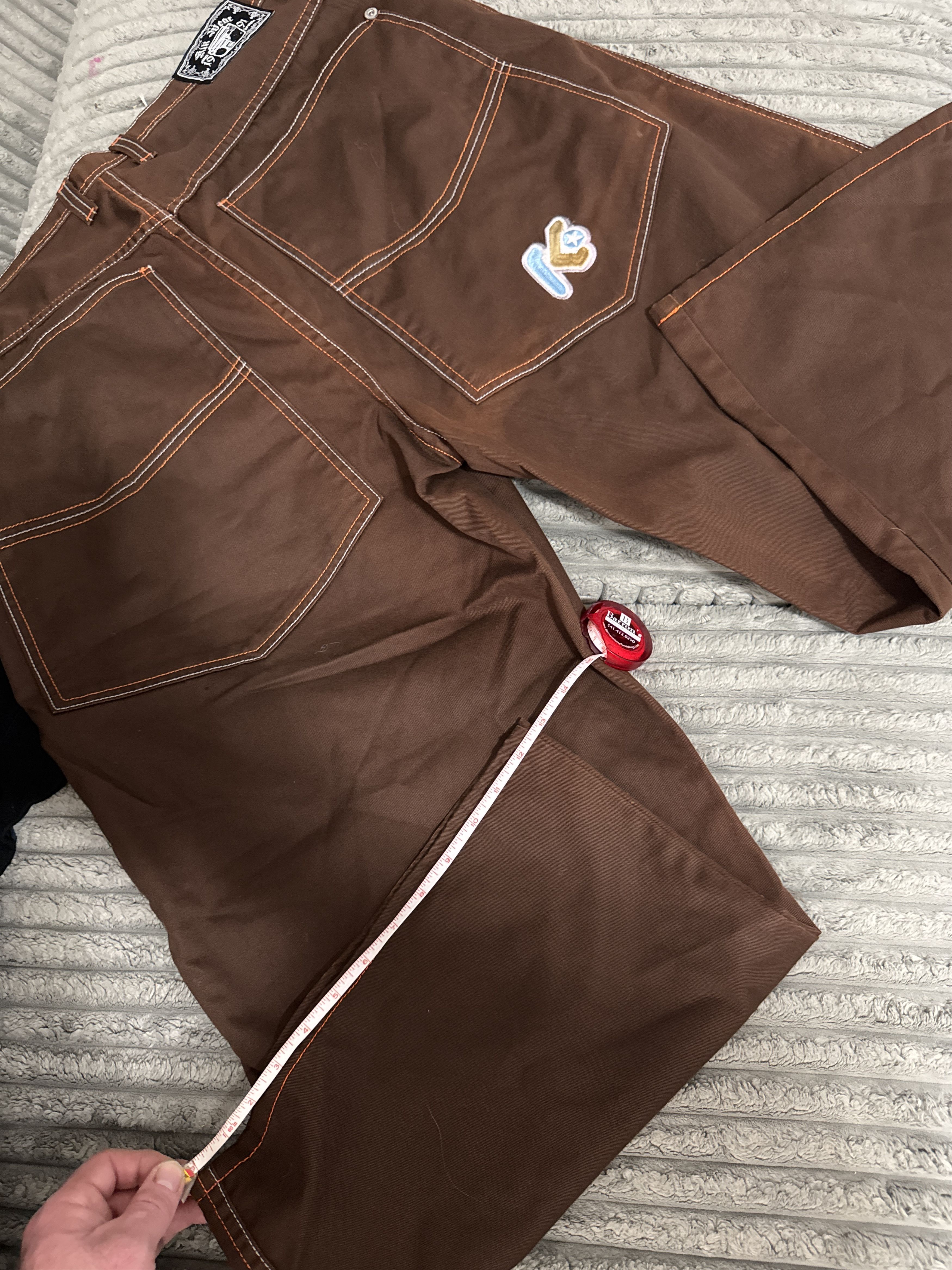 Other Kikwear 38x29 baggy wide leg brown skater pants Size US 38 / EU 54 - 2 Thumbnail