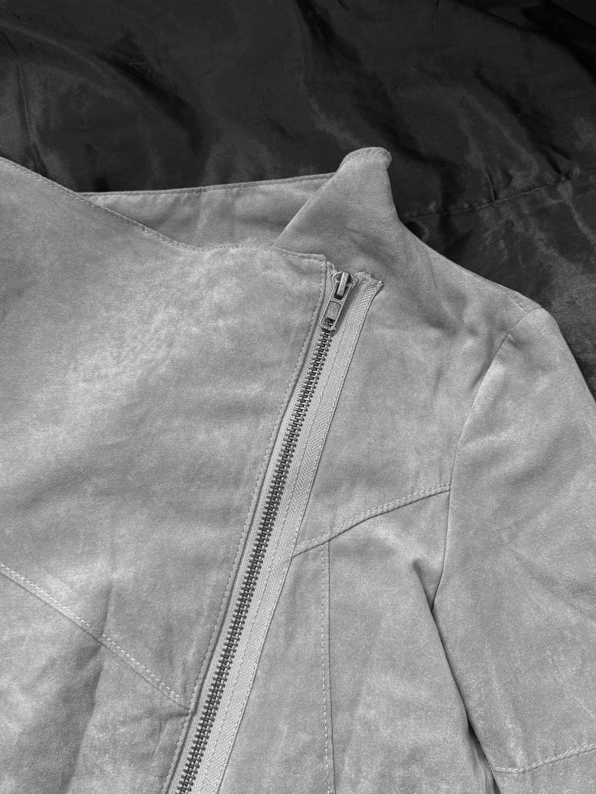 Japanese Brand × Vintage Vintage leather asymmetric avant-garde biker Size S / US 4 / IT 40 - 3 Thumbnail