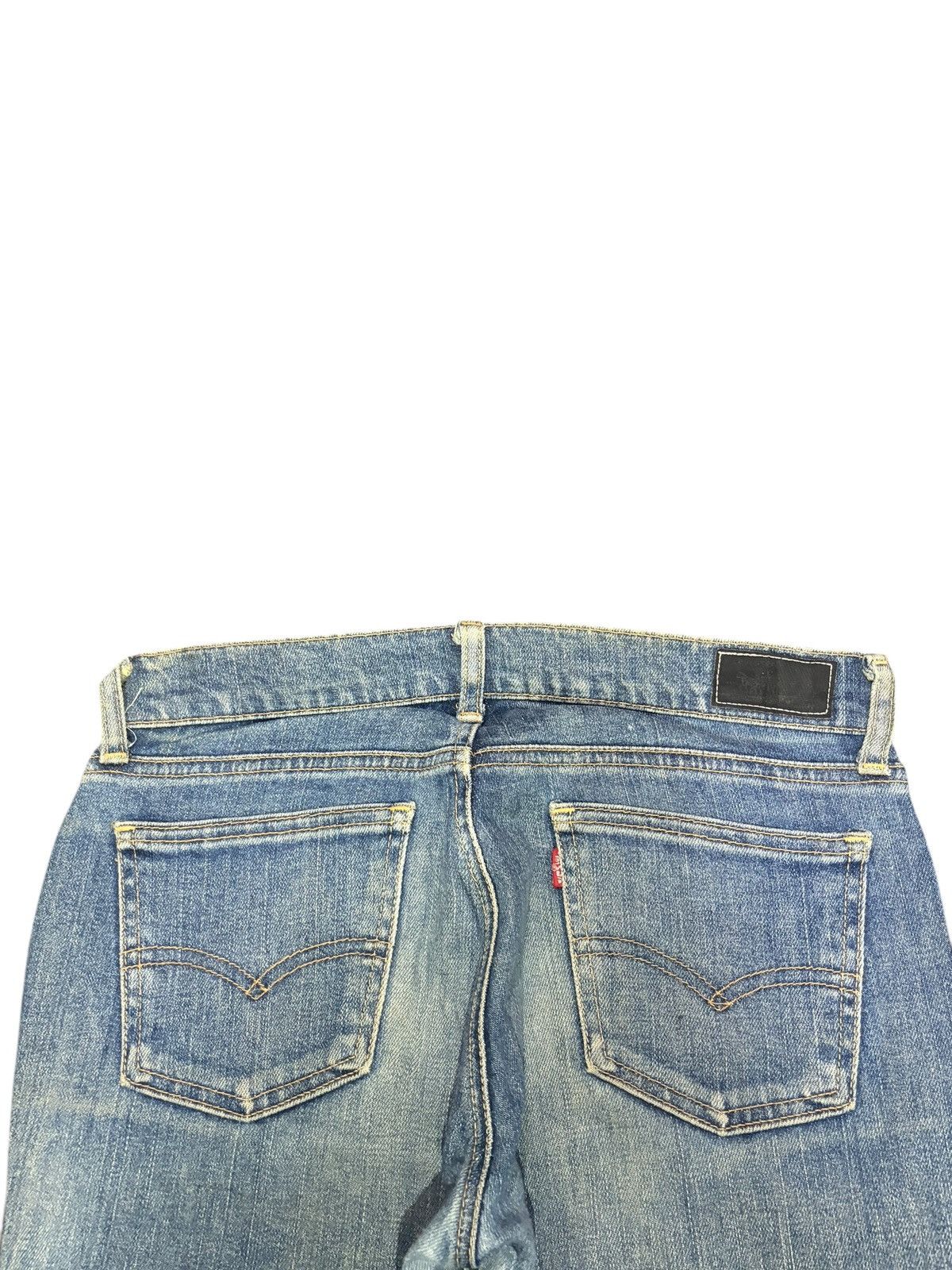 Levi's Vintage 90s Levis 522 Rusty Wash Distressed Jeans Size 30" / US 8 / IT 44 - 4 Thumbnail