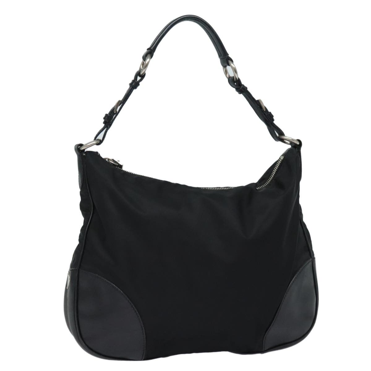 Prada Prada Zip Hobo Tessuto with Leather Size ONE SIZE - 1 Thumbnail