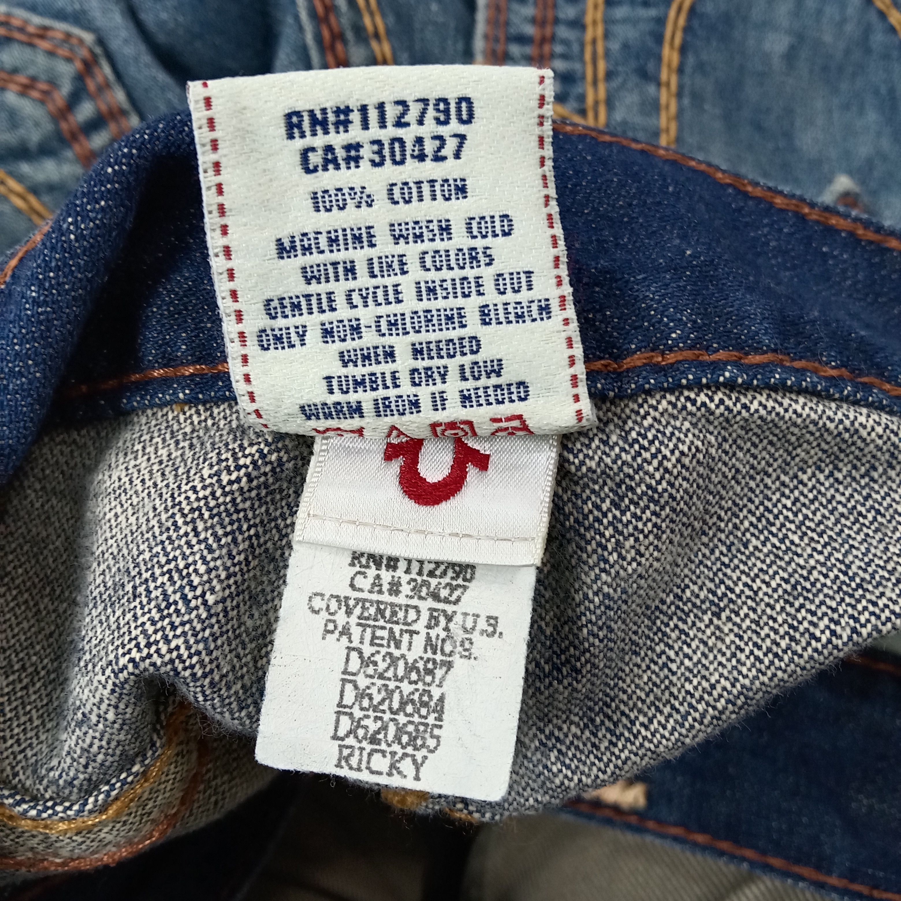 True Religion True Religion American Denim Jeans C258N5 Size US 37 - 16 Thumbnail