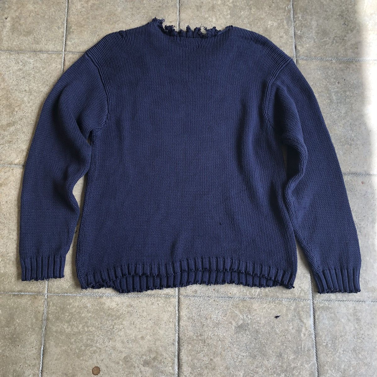 Polo Ralph Lauren × Vintage Distressed POLO RALPH LAUREN knitwear Size US M / EU 48-50 / 2 - 5 Thumbnail