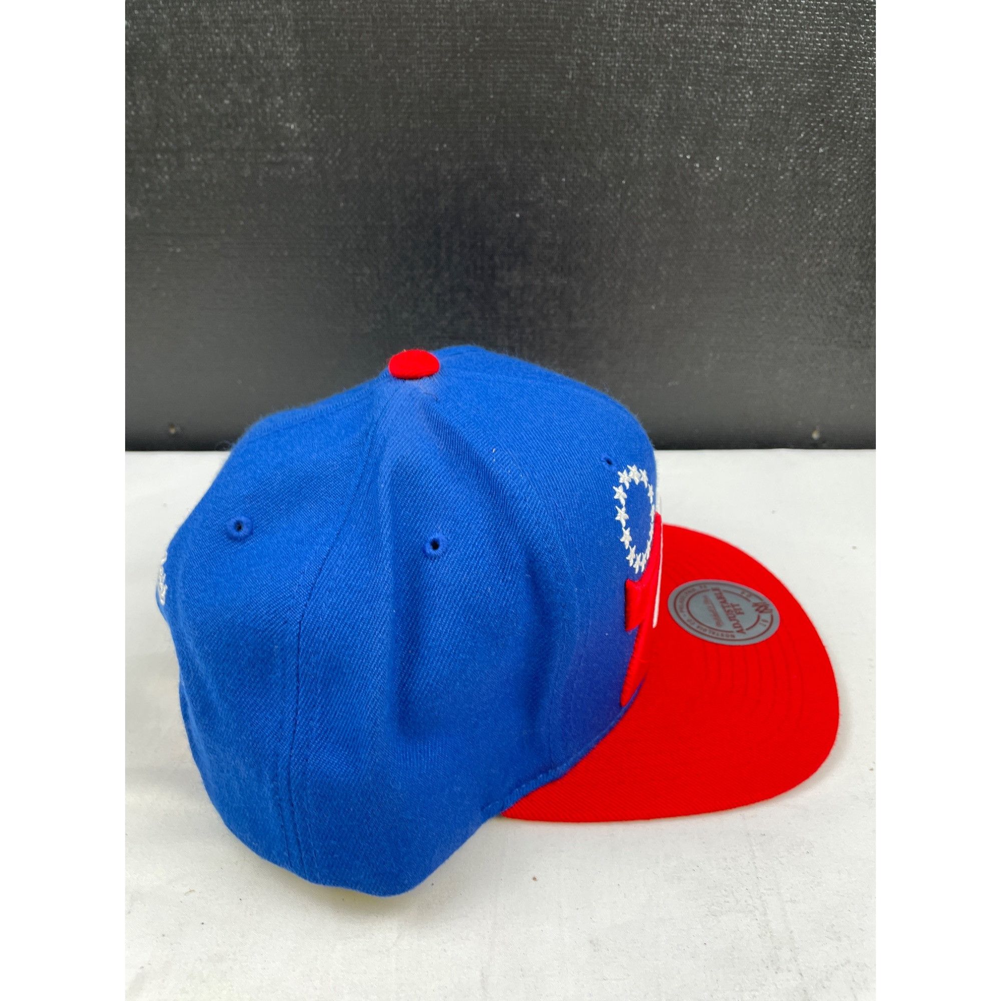 Mitchell & Ness Mitchell & Ness 76ers Blue/Red Unisex Hat / Cap Adjustable f Size ONE SIZE - 4 Thumbnail