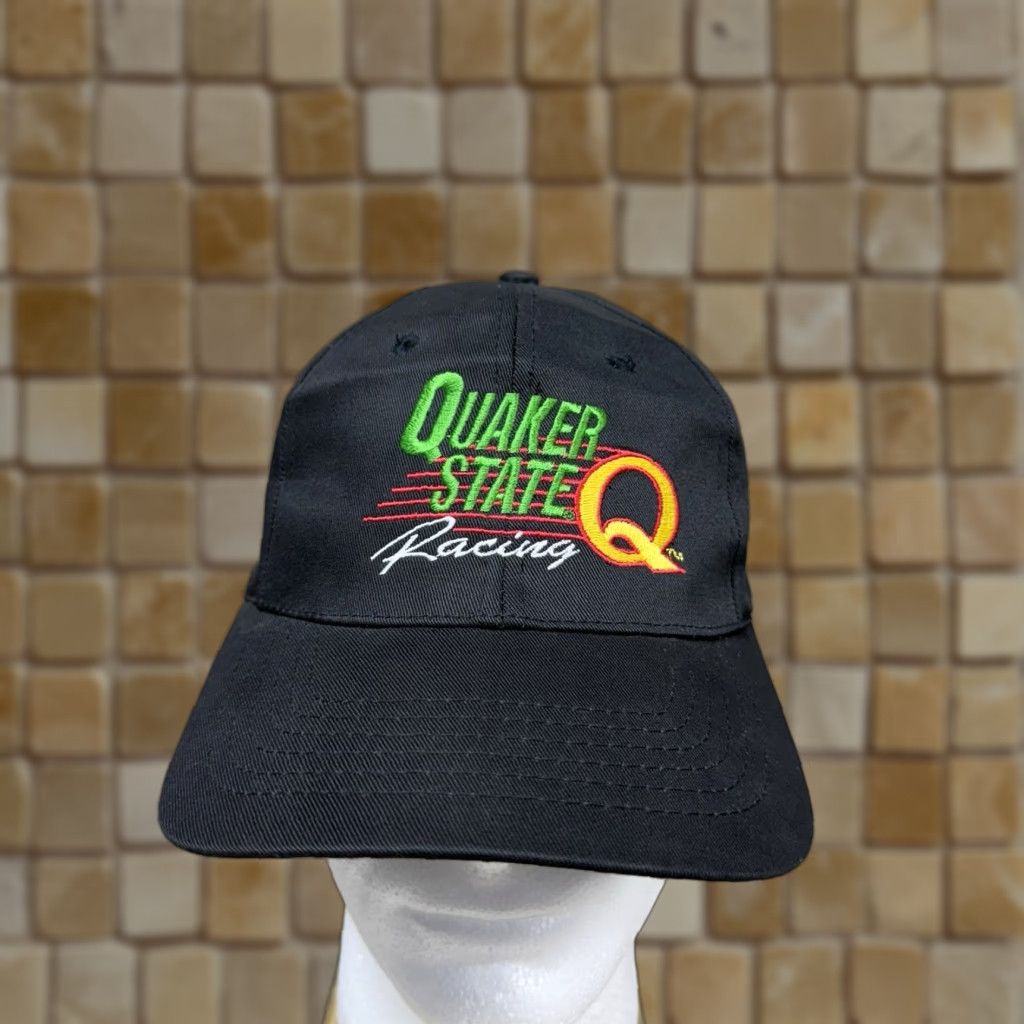 Vintage VINTAGE Quaker State Racing Black Snapback Adjustable Trucker Hat Men Adjustable Size Black Quarter State? Size ONE SIZE - 1 Thumbnail