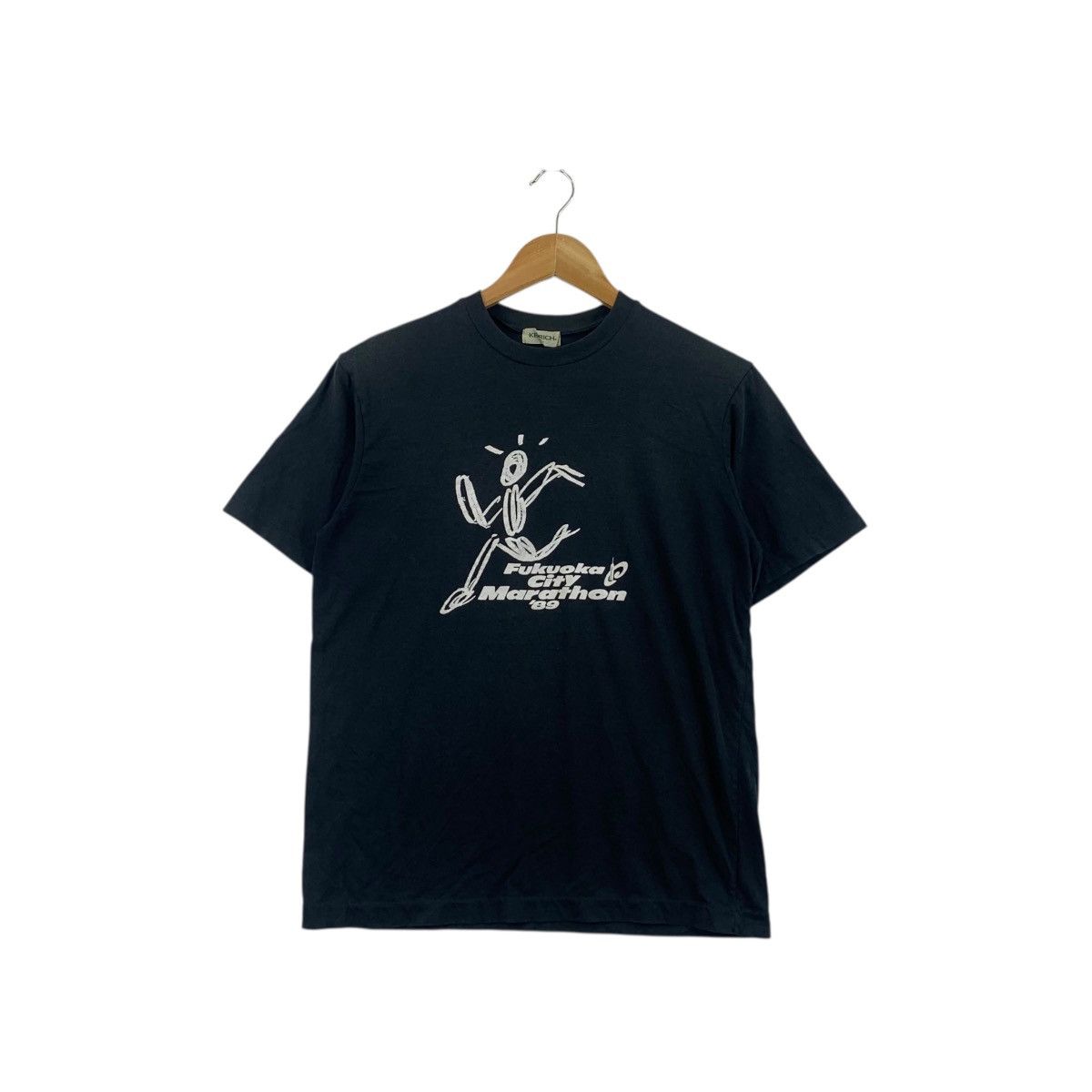 Vintage Vintage 1989 FUKUOKA CITY MARATHON Animation Tee Shirt Top Size S / US 4 / IT 40 - 1 Thumbnail
